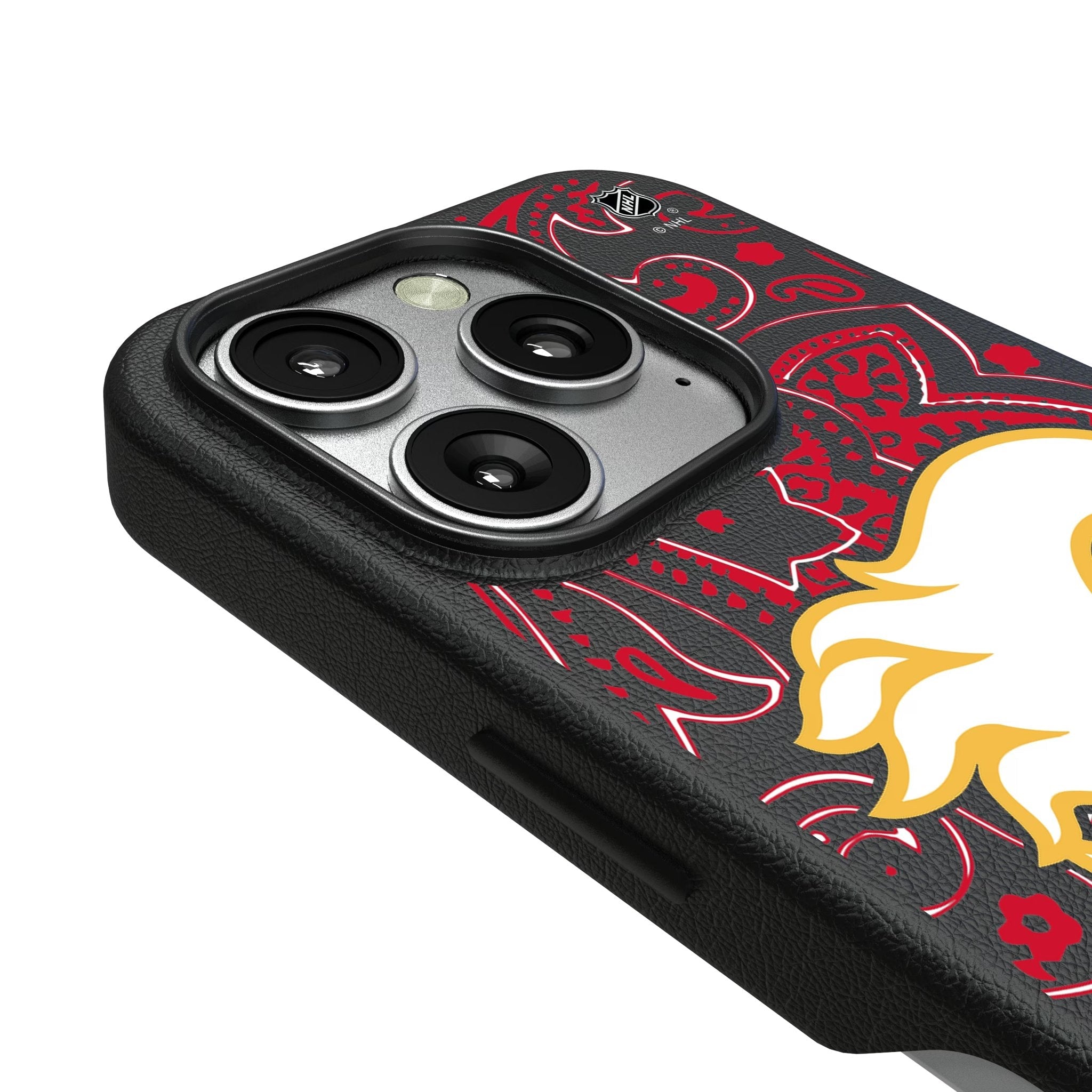 Calgary Flames Paisley MagSafe Compatible Phone Case for Apple iPhone 3