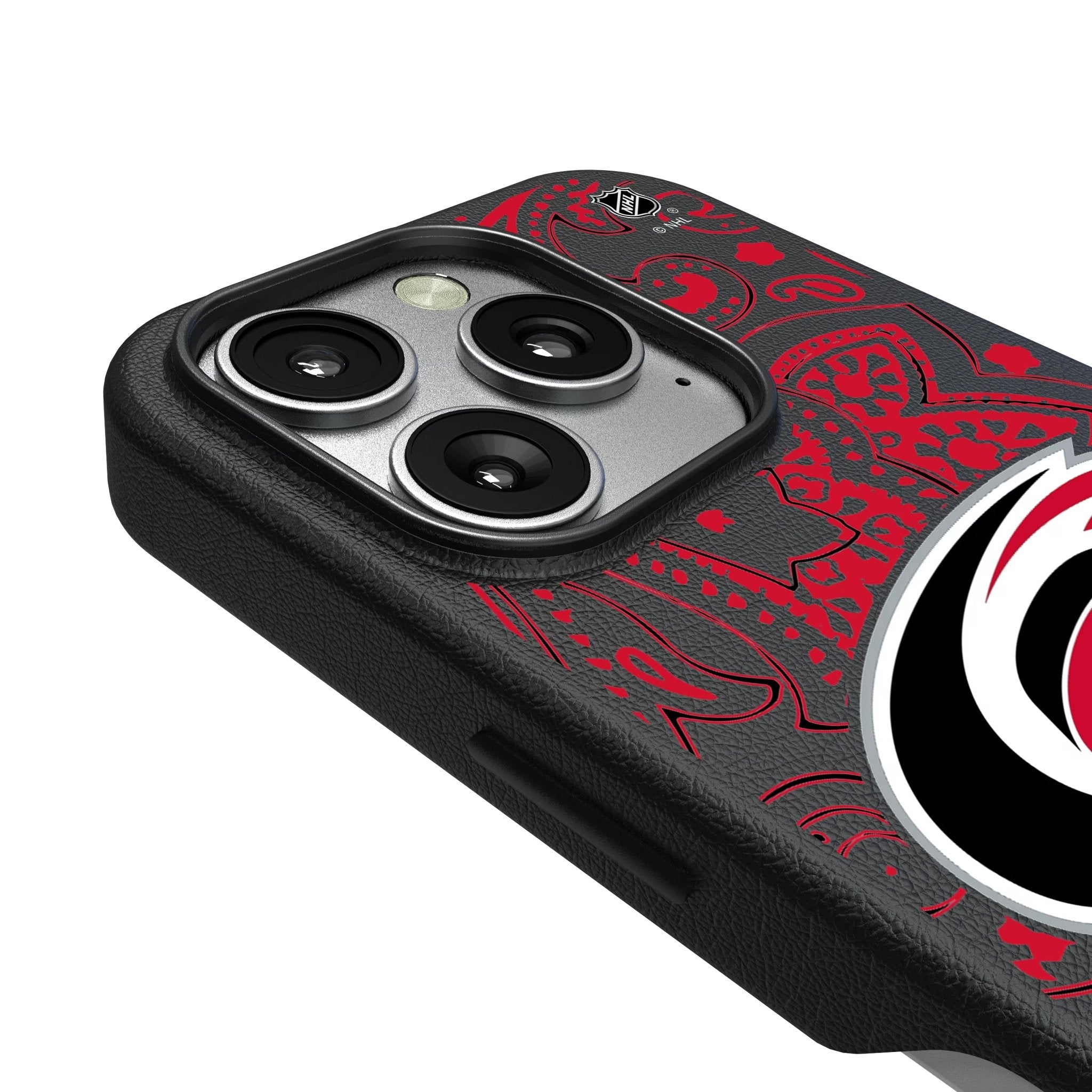 Carolina Hurricanes Paisley MagSafe Compatible Phone Case for Apple iPhone 3