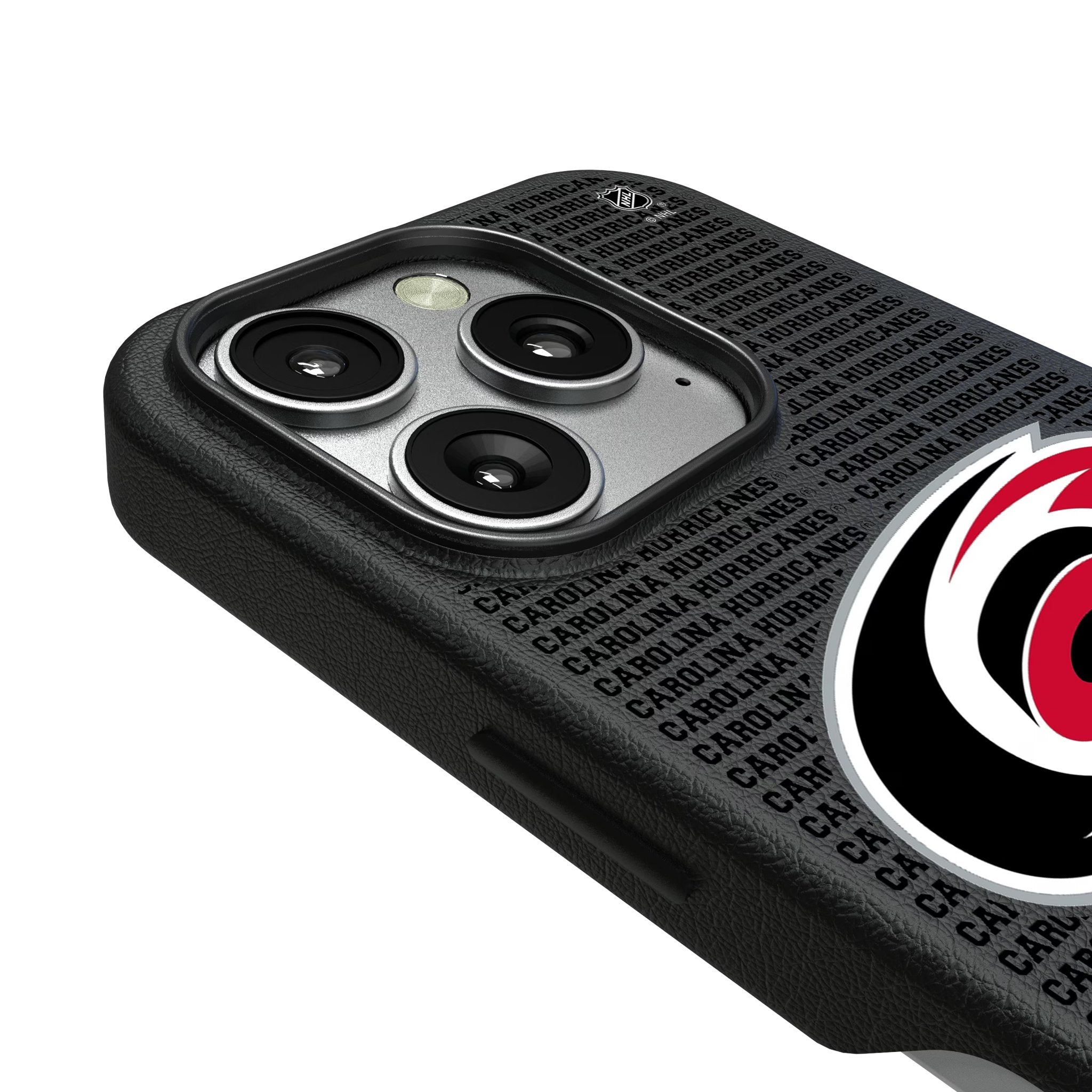 Carolina Hurricanes Text Backdrop MagSafe Compatible Phone Case for Apple iPhone 3