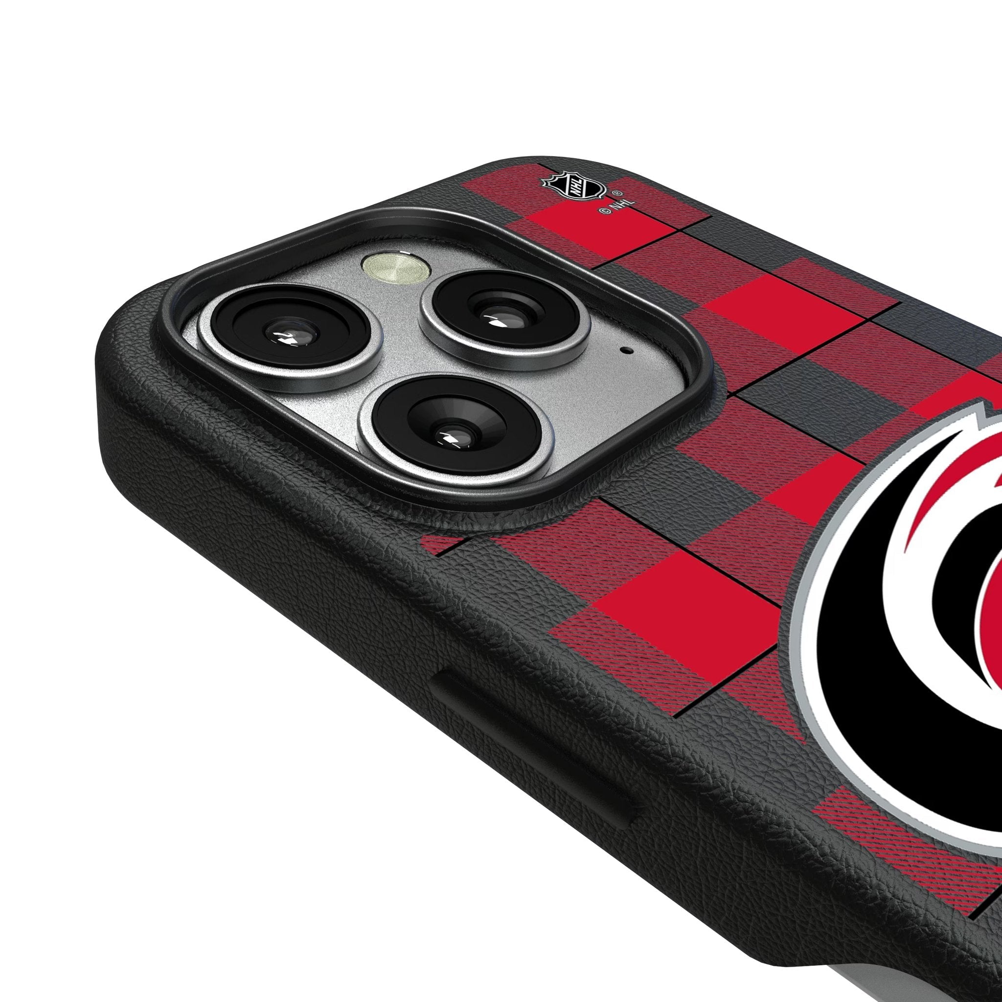 Carolina Hurricanes Plaid MagSafe Compatible Phone Case for Apple iPhone 3