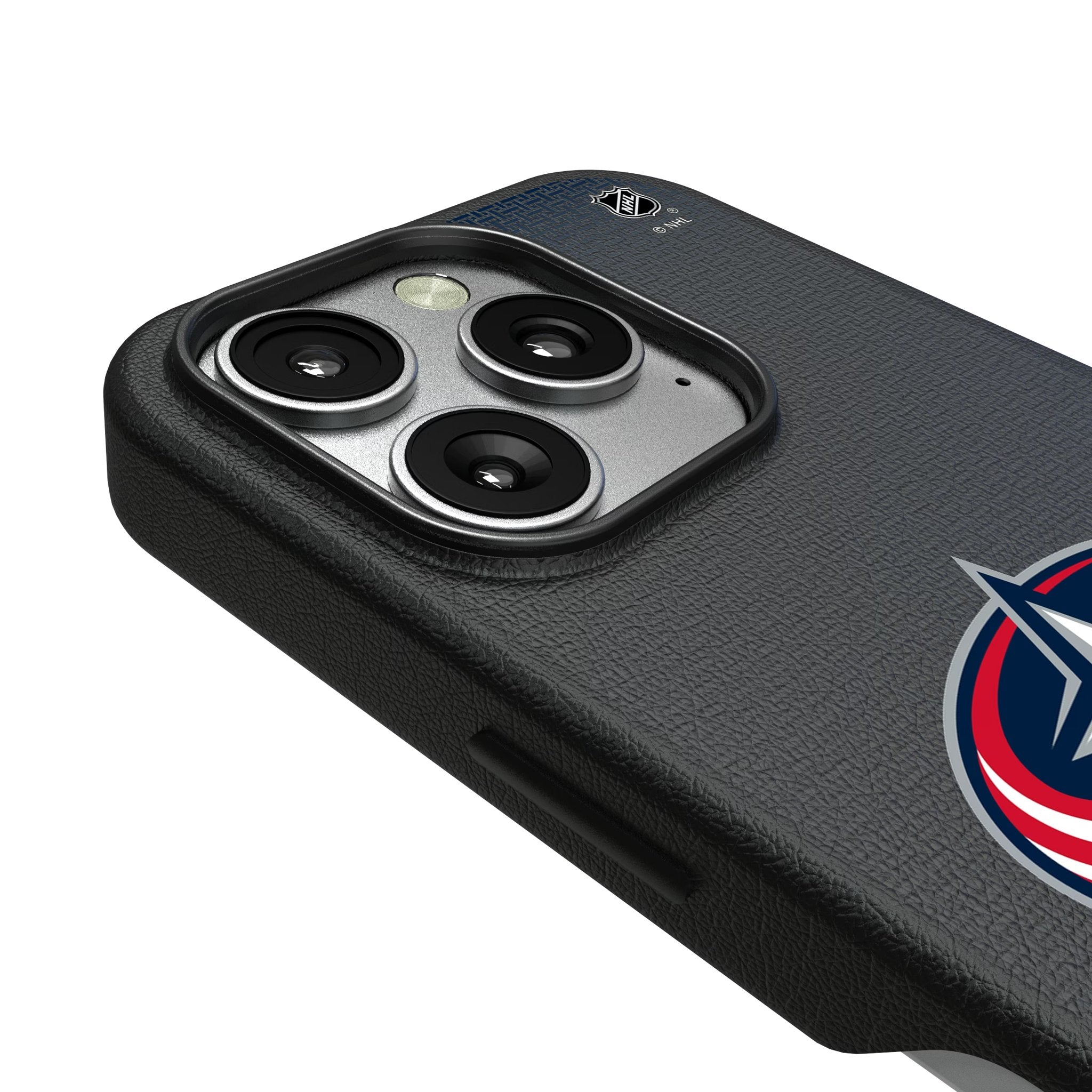 Columbus Blue Jackets Linen MagSafe Compatible Phone Case for Apple iPhone 3