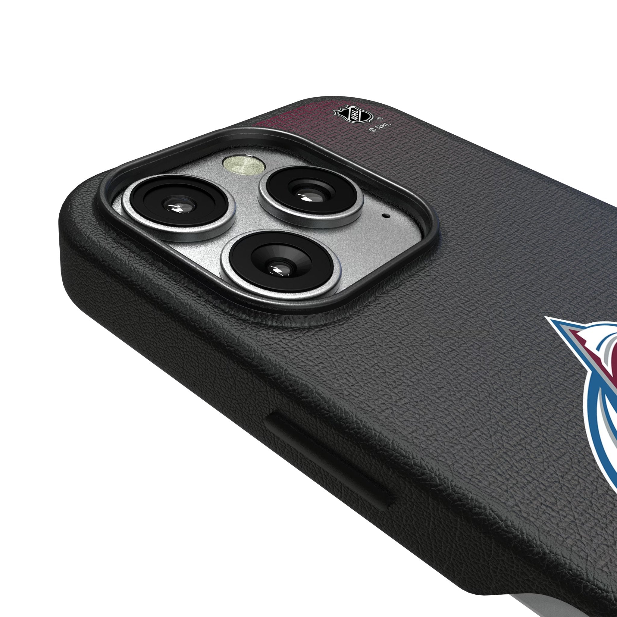 Colorado Avalanche Linen MagSafe Compatible Phone Case for Apple iPhone 3