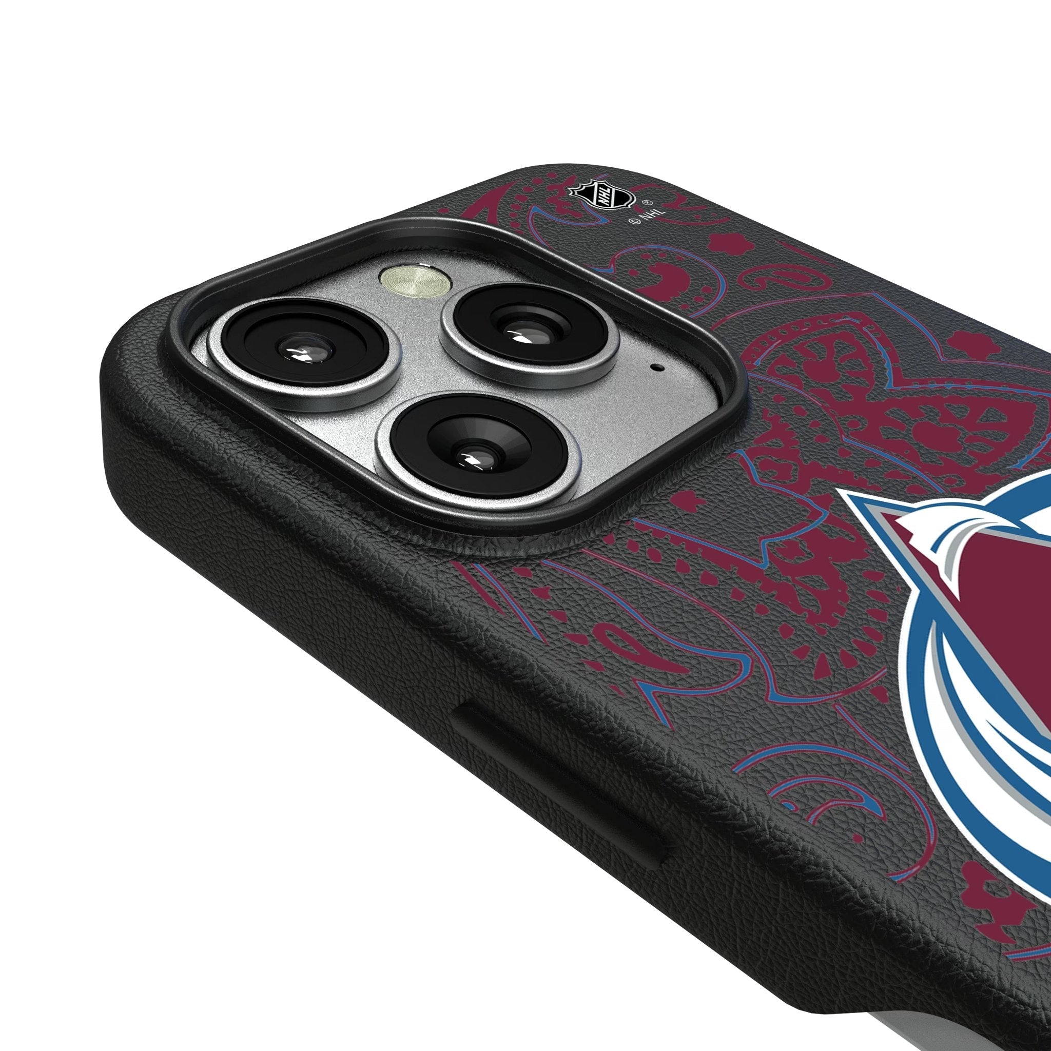 Colorado Avalanche Paisley MagSafe Compatible Phone Case for Apple iPhone 3