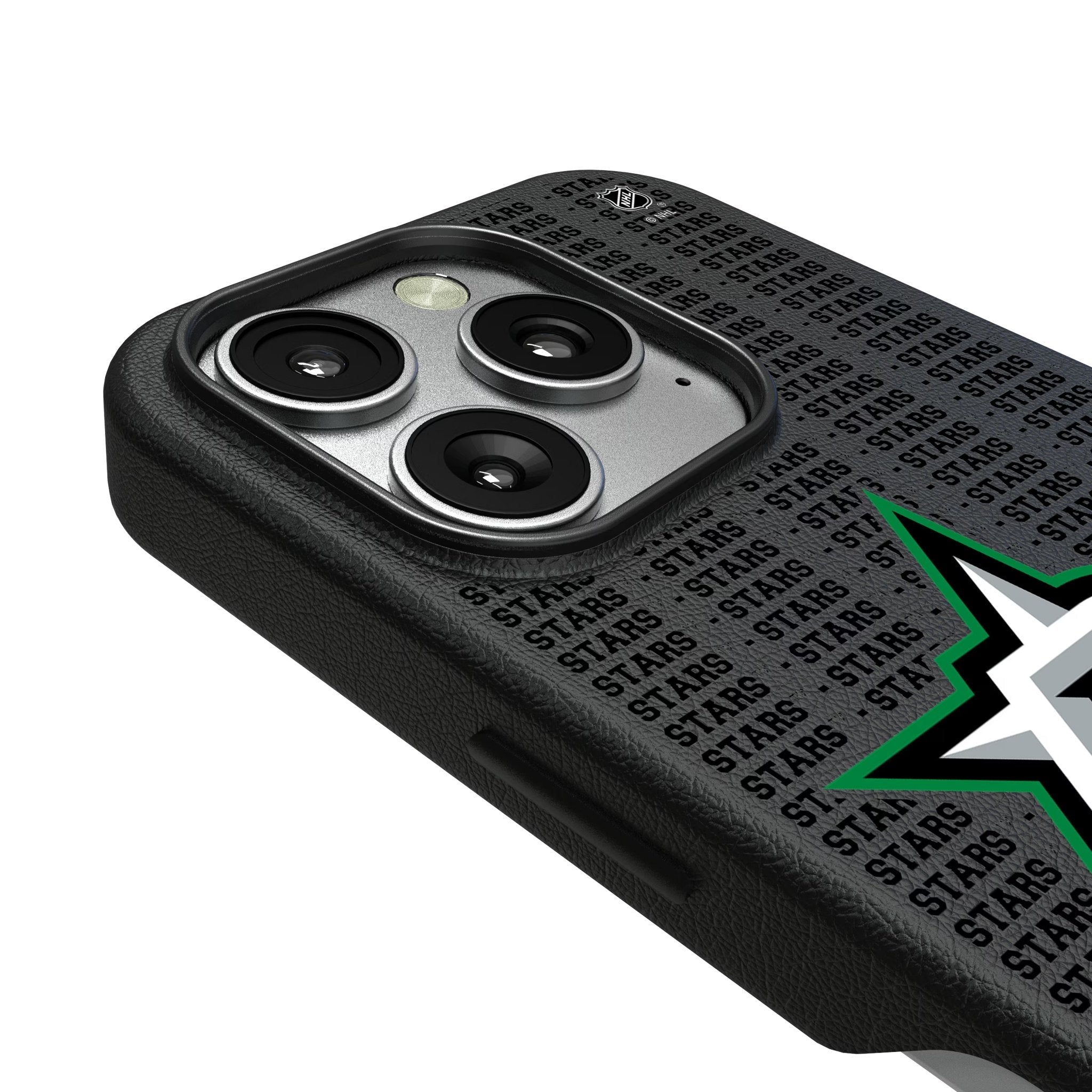 Dallas Stars Text Backdrop MagSafe Compatible Phone Case for Apple iPhone 3