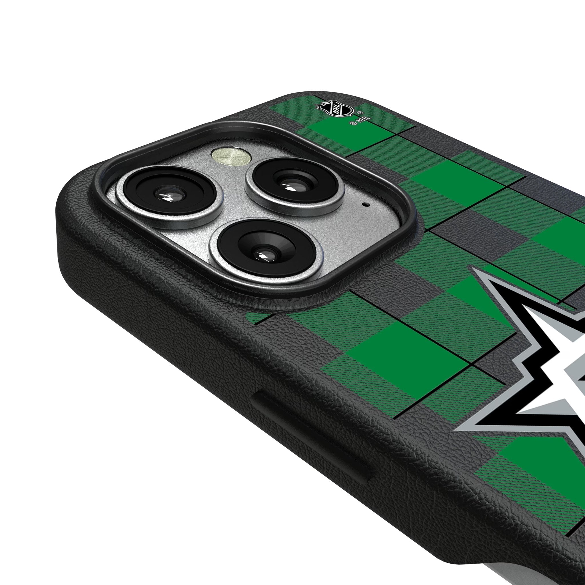 Dallas Stars Plaid MagSafe Compatible Phone Case for Apple iPhone 3