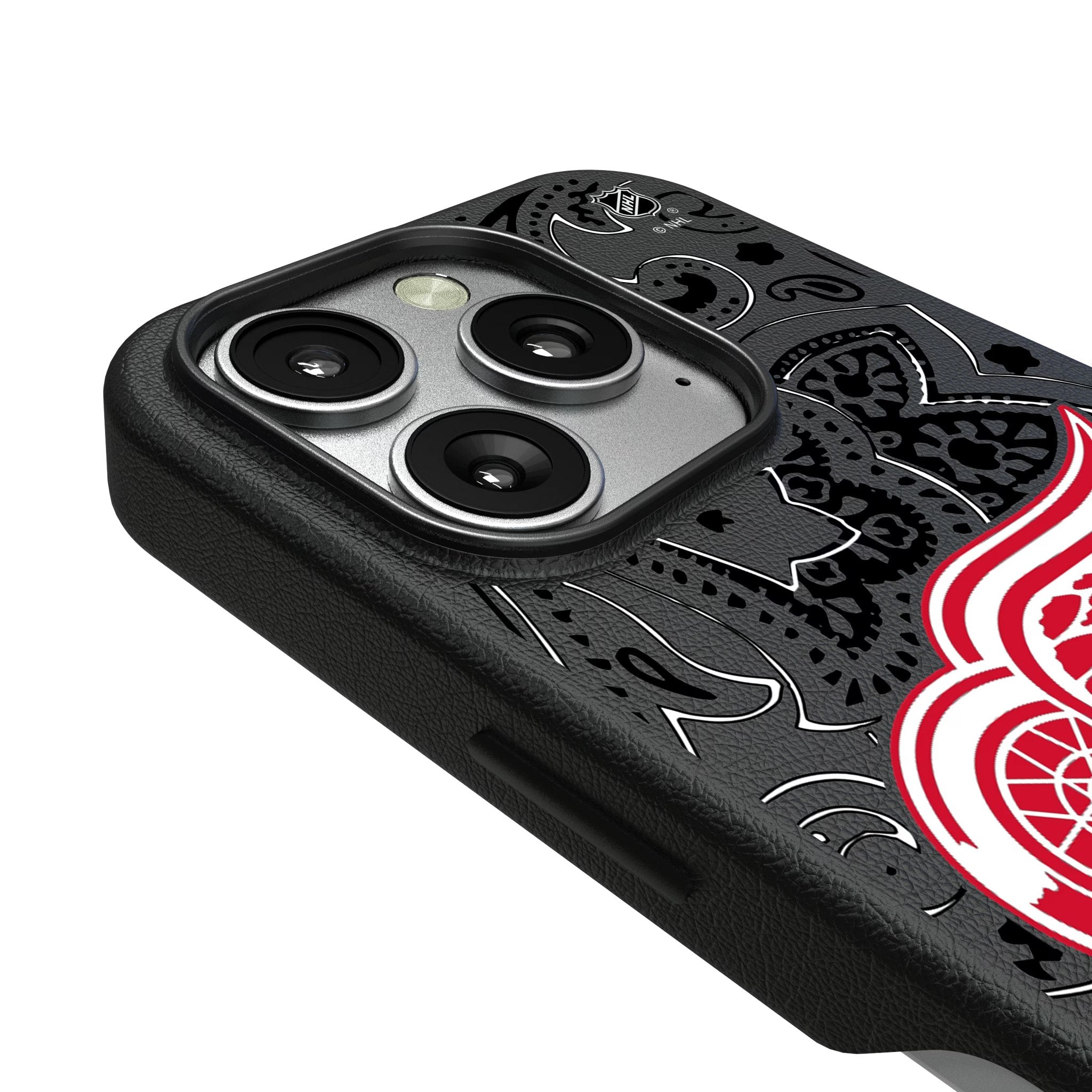 Detroit Red Wings Paisley MagSafe Compatible Phone Case for Apple iPhone 3