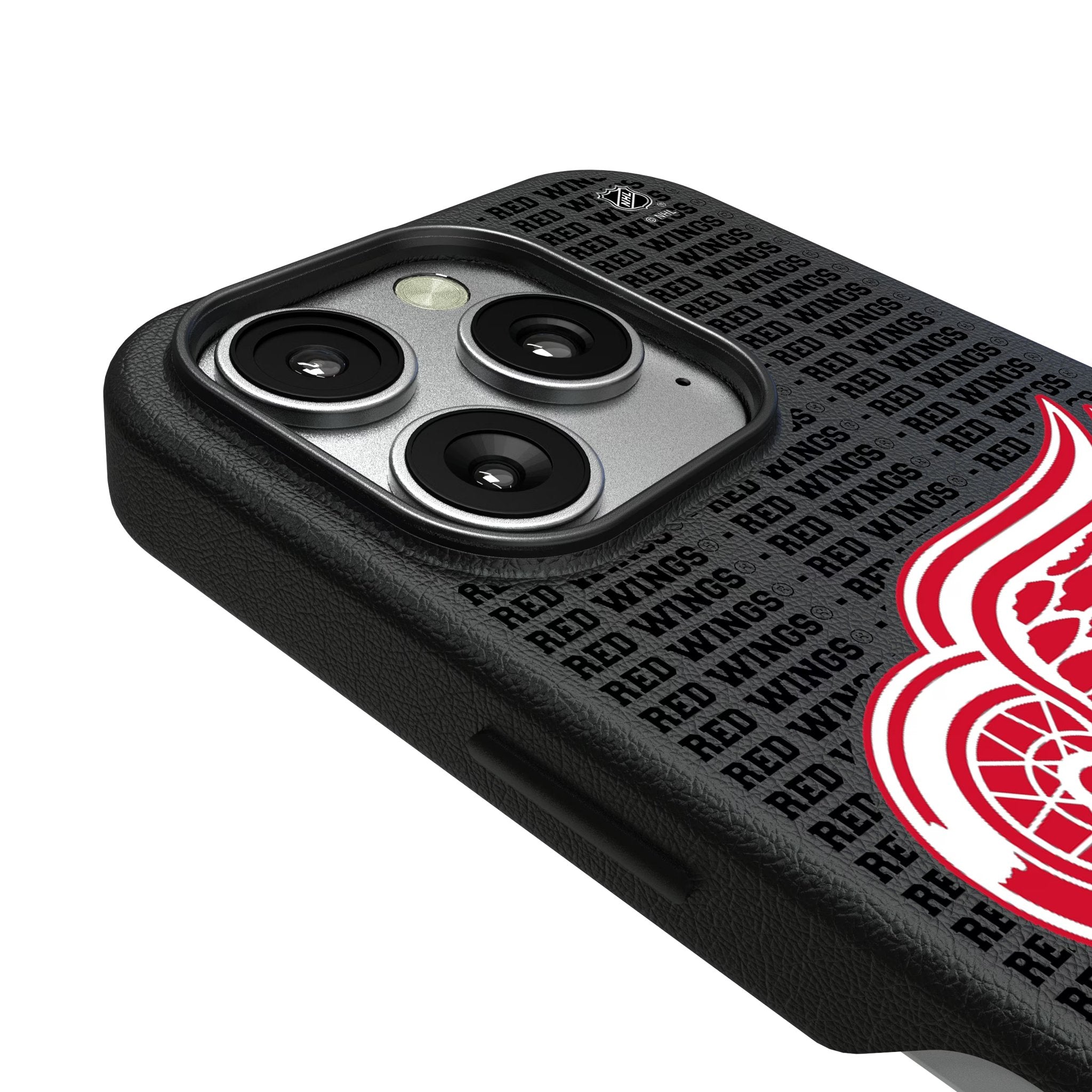 Detroit Red Wings Text Backdrop MagSafe Compatible Phone Case for Apple iPhone 3
