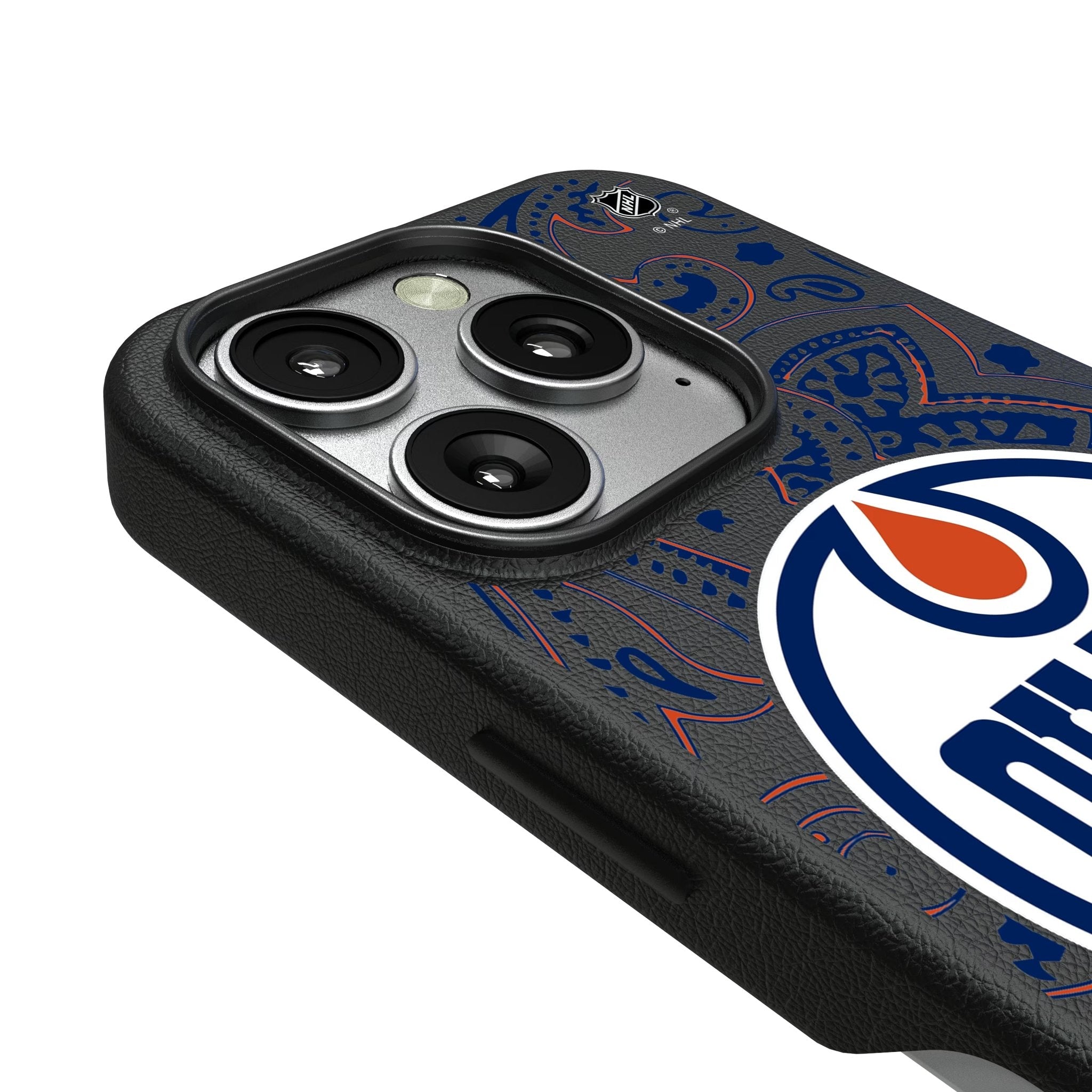 Edmonton Oilers Paisley MagSafe Compatible Phone Case for Apple iPhone 3