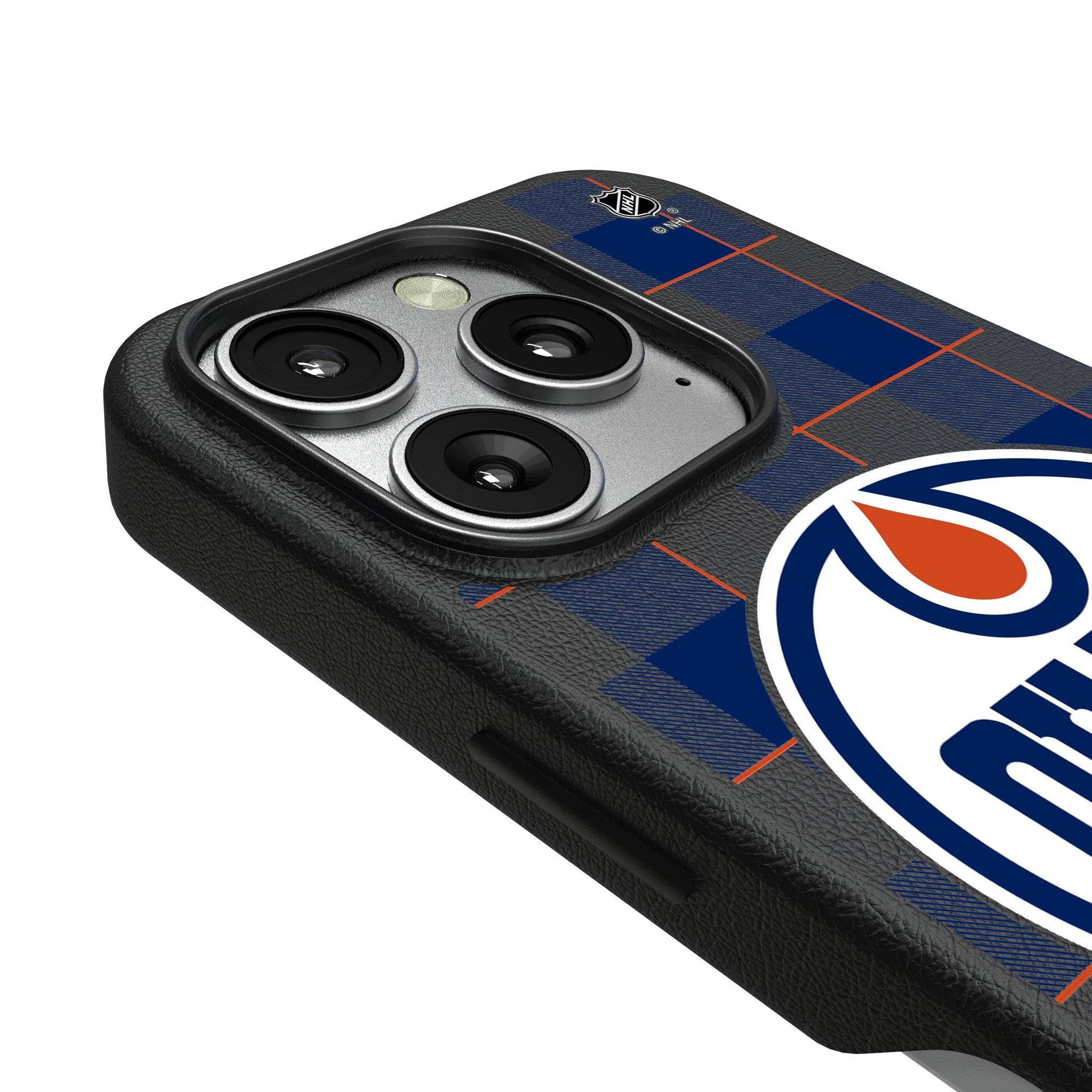 Edmonton Oilers Plaid MagSafe Compatible Phone Case for Apple iPhone 3