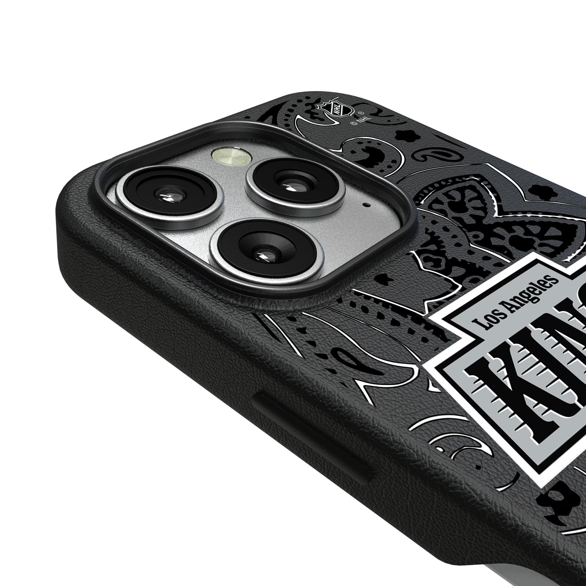 LA Kings Paisley MagSafe Compatible Phone Case for Apple iPhone 3