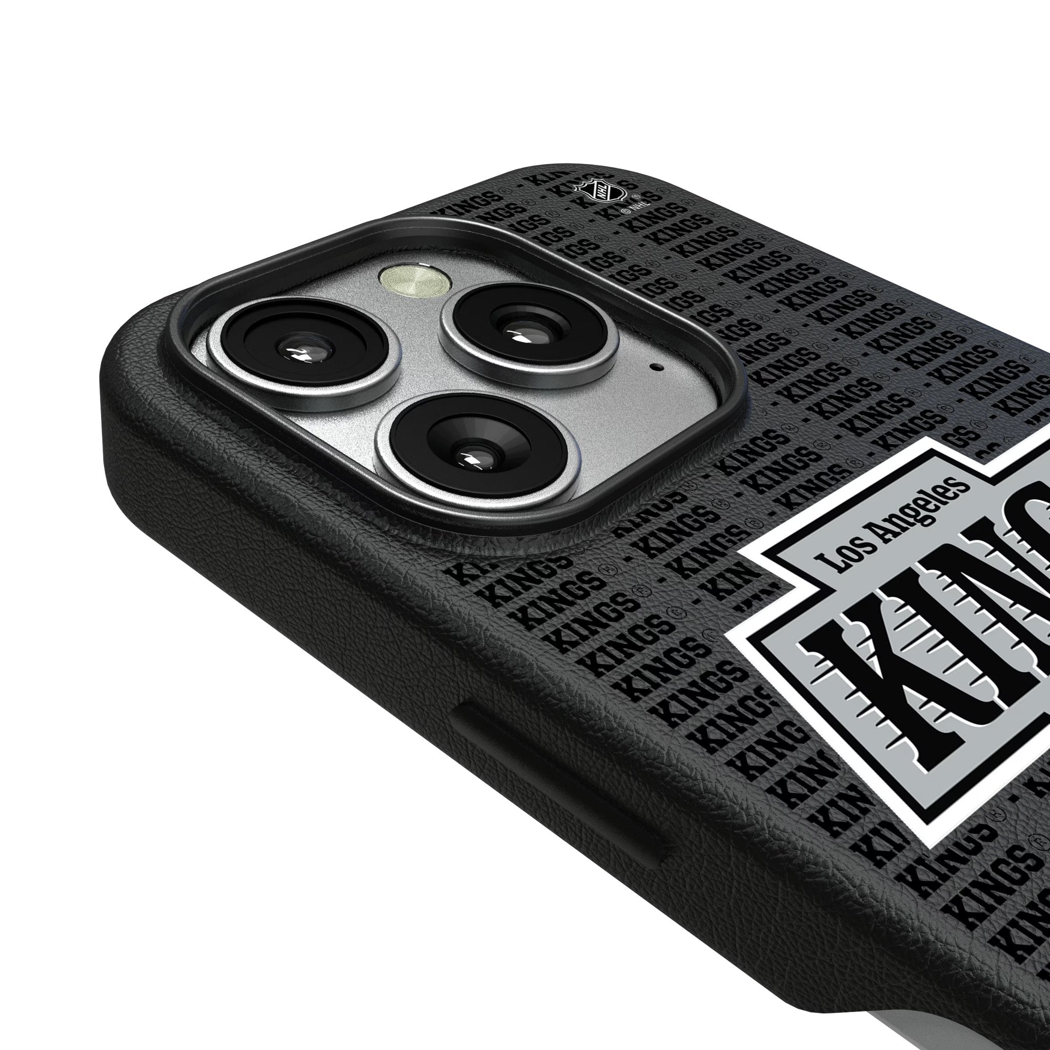 LA Kings Text Backdrop MagSafe Compatible Phone Case for Apple iPhone 3