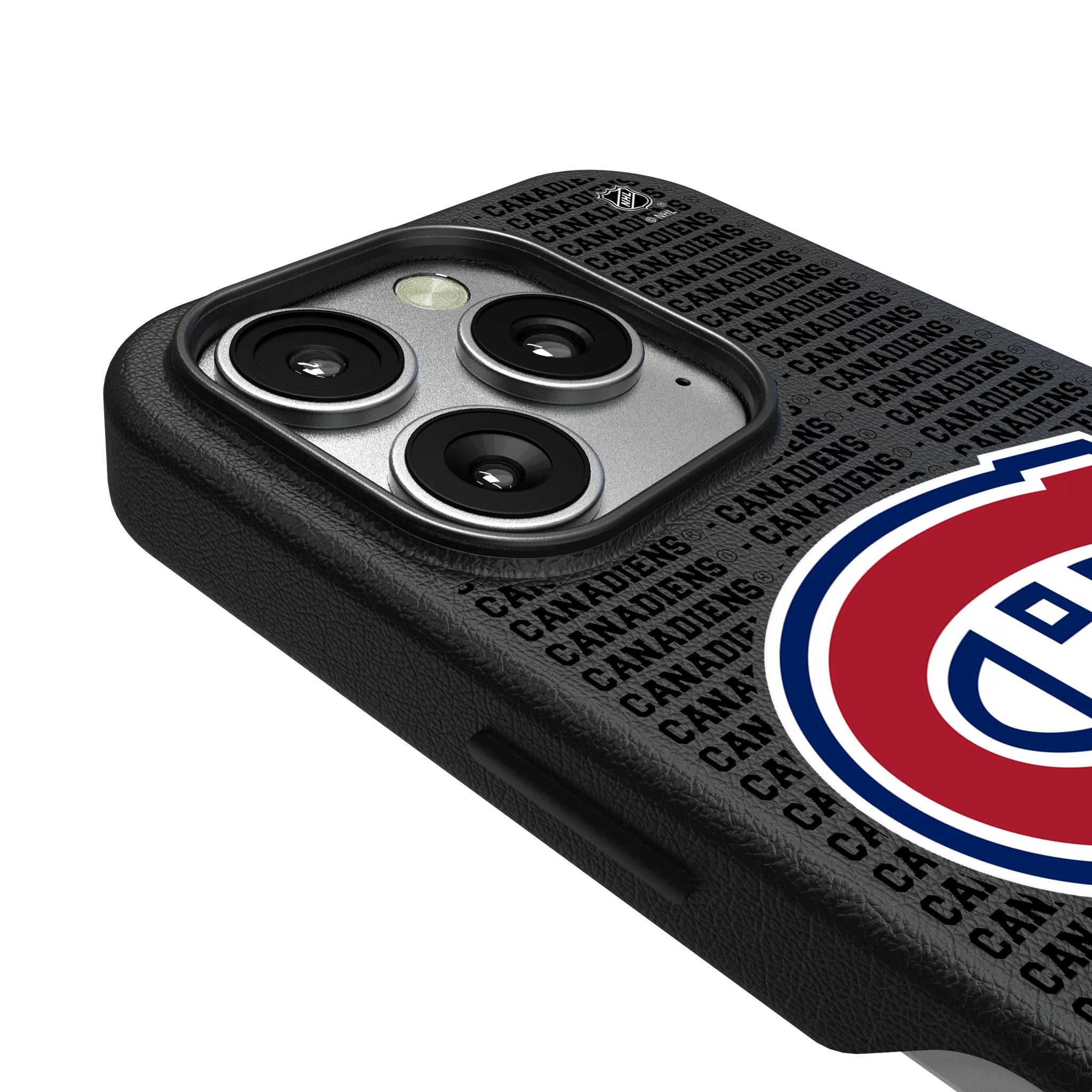 Montreal Canadiens Text Backdrop MagSafe Compatible Phone Case for Apple iPhone 3