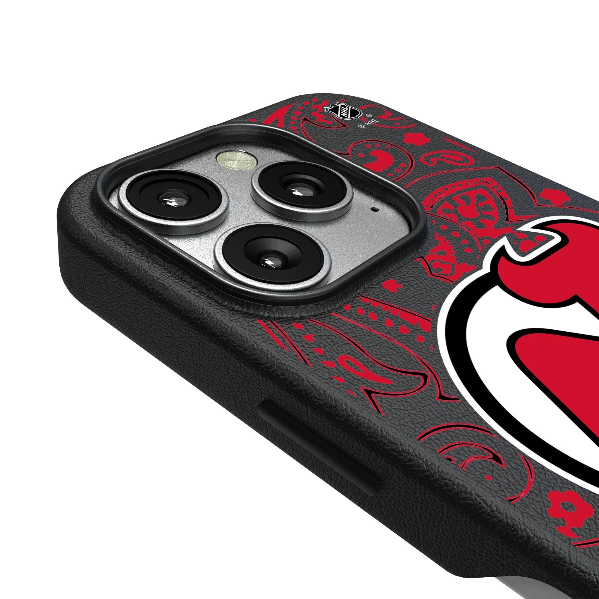 New Jersey Devils Paisley MagSafe Compatible Phone Case for Apple iPhone 3
