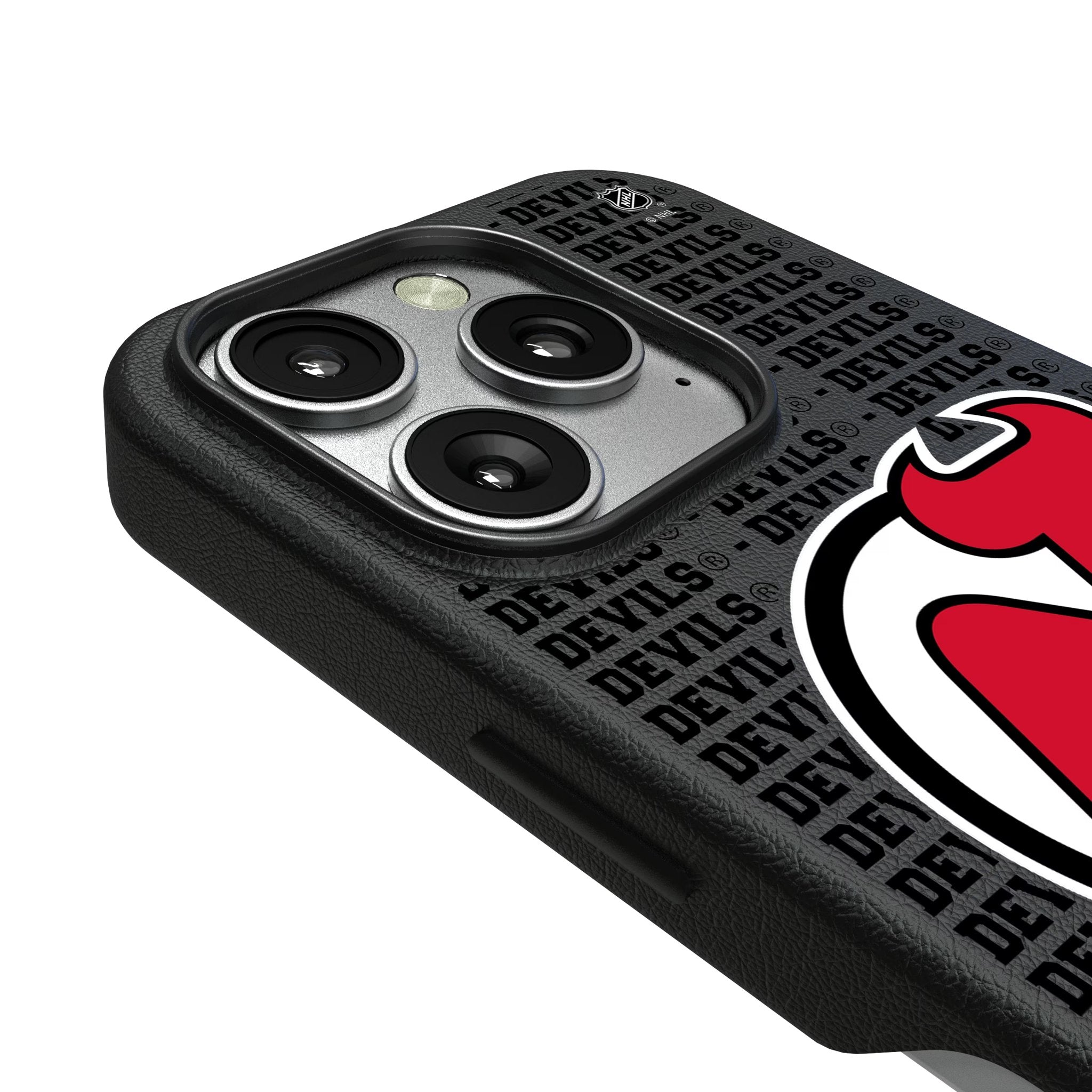 New Jersey Devils Text Backdrop MagSafe Compatible Phone Case for Apple iPhone 3
