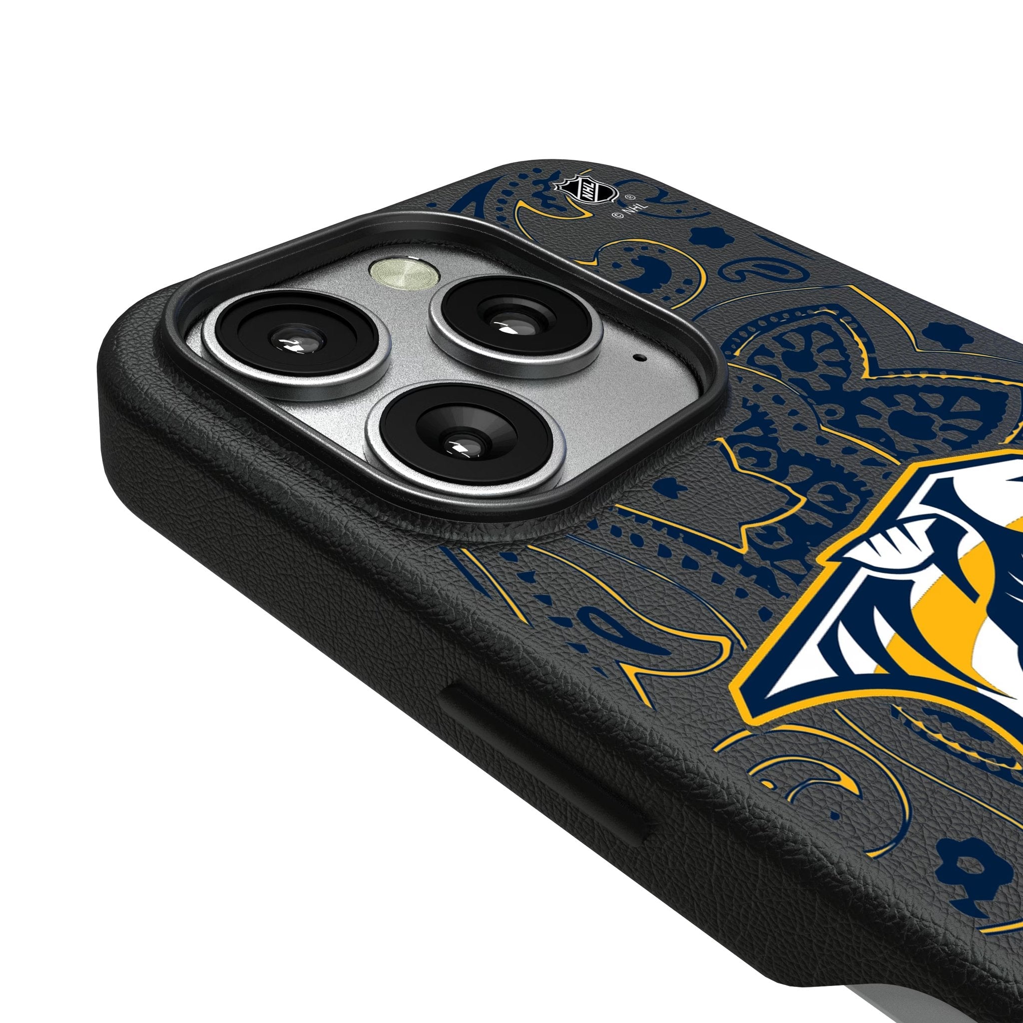 Nashville Predators Paisley MagSafe Compatible Phone Case for Apple iPhone 3