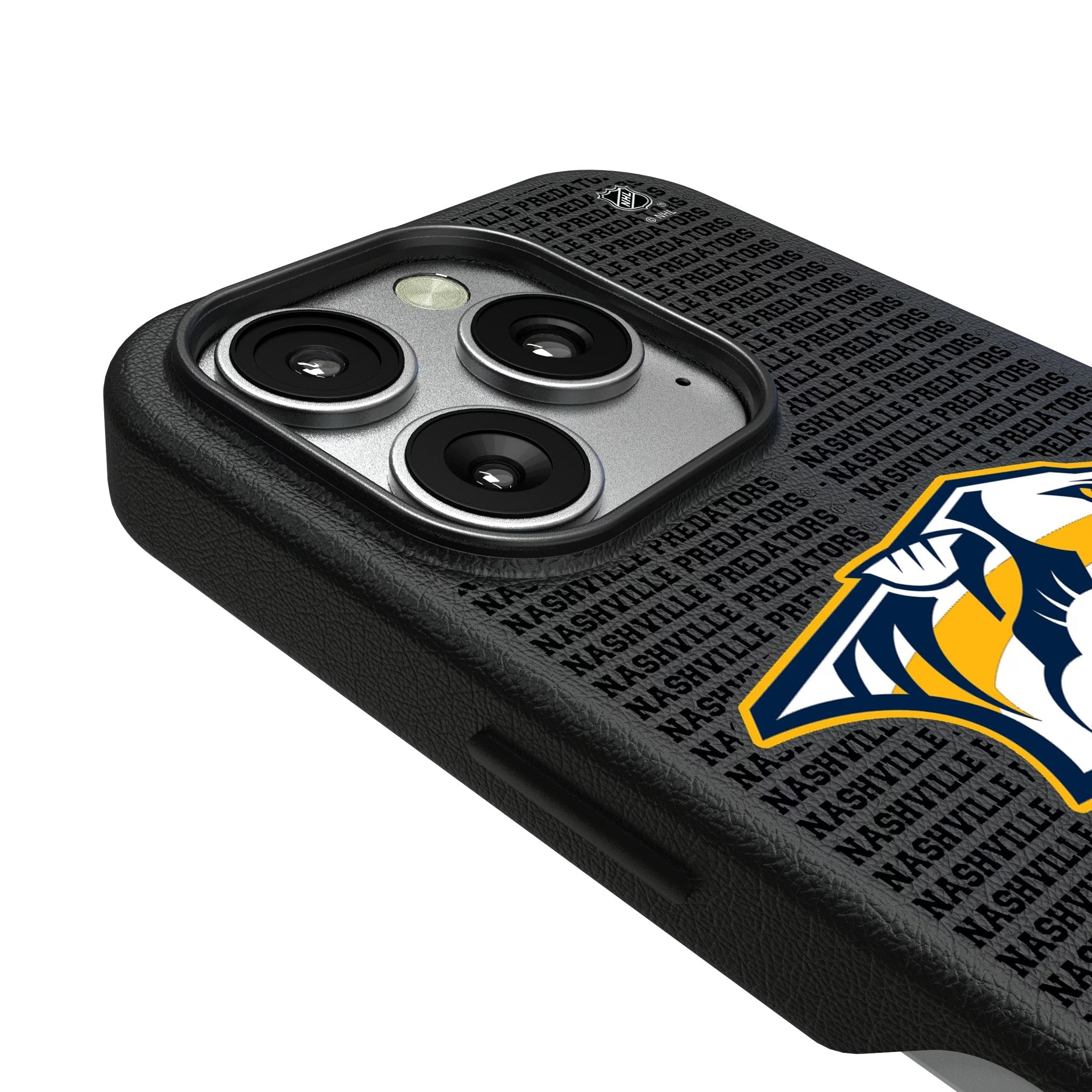 Nashville Predators Text Backdrop MagSafe Compatible Phone Case for Apple iPhone 3