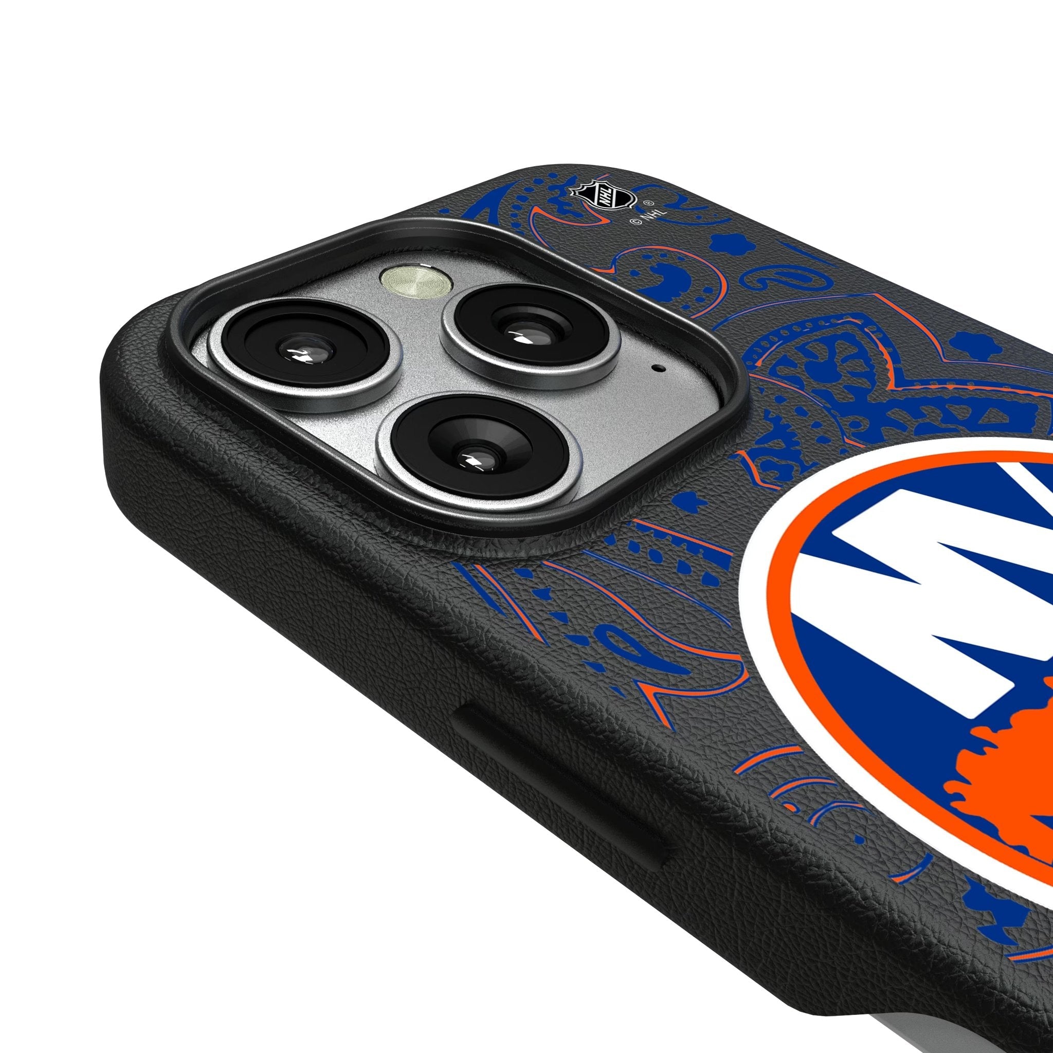New York Islanders Paisley MagSafe Compatible Phone Case for Apple iPhone 3