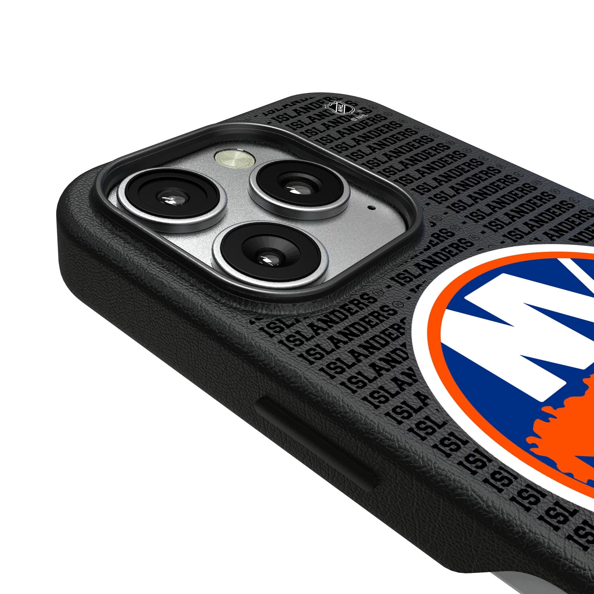 New York Islanders Text Backdrop MagSafe Compatible Phone Case for Apple iPhone 3