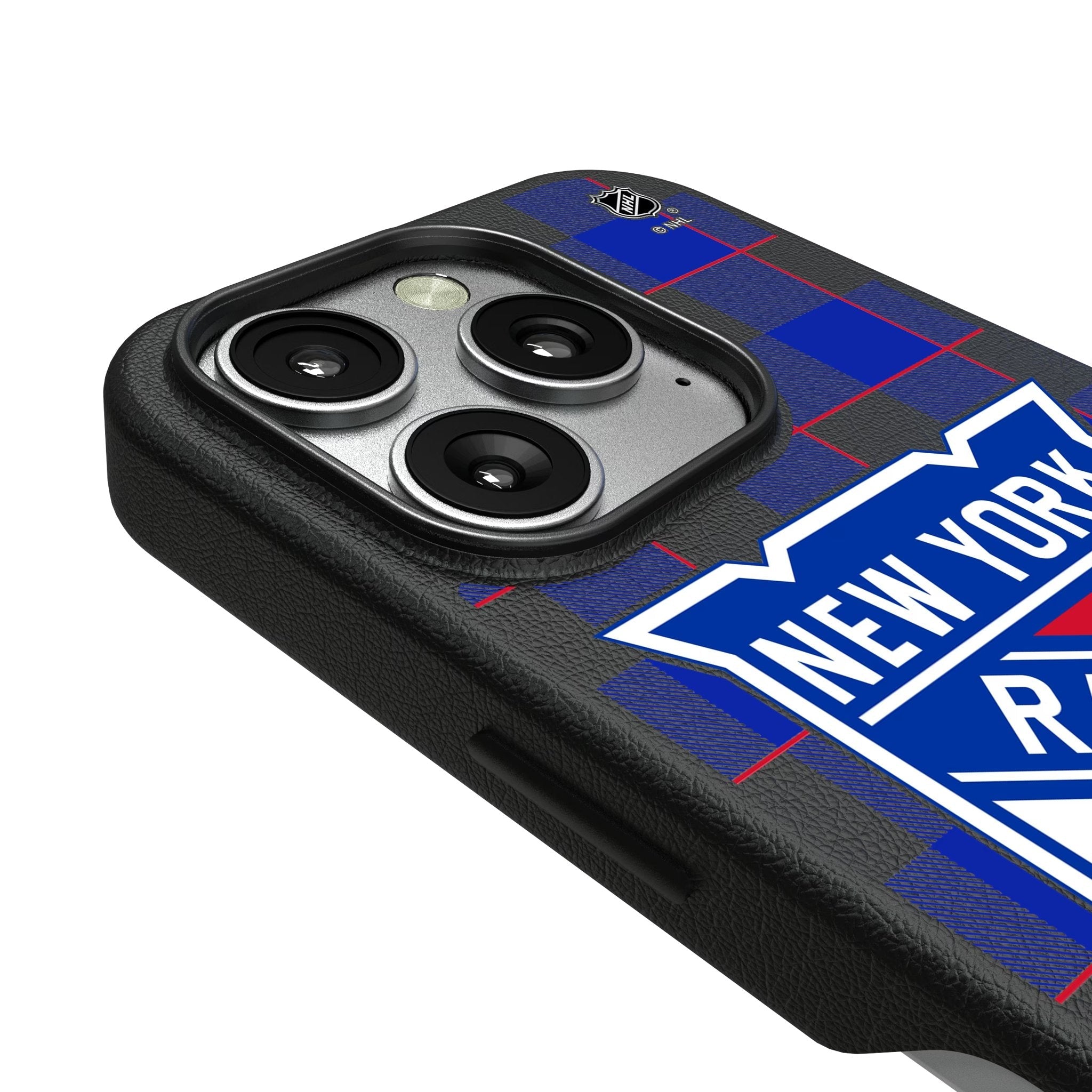 New York Rangers Plaid MagSafe Compatible Phone Case for Apple iPhone 3