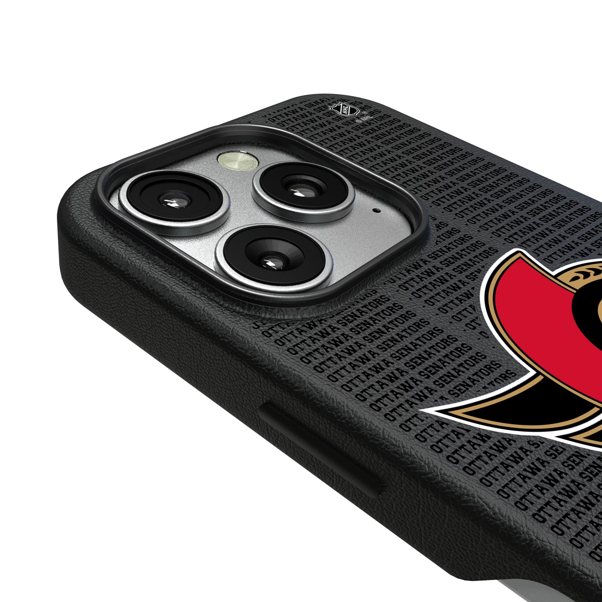 Ottawa Senators Text Backdrop MagSafe Compatible Phone Case for Apple iPhone 3