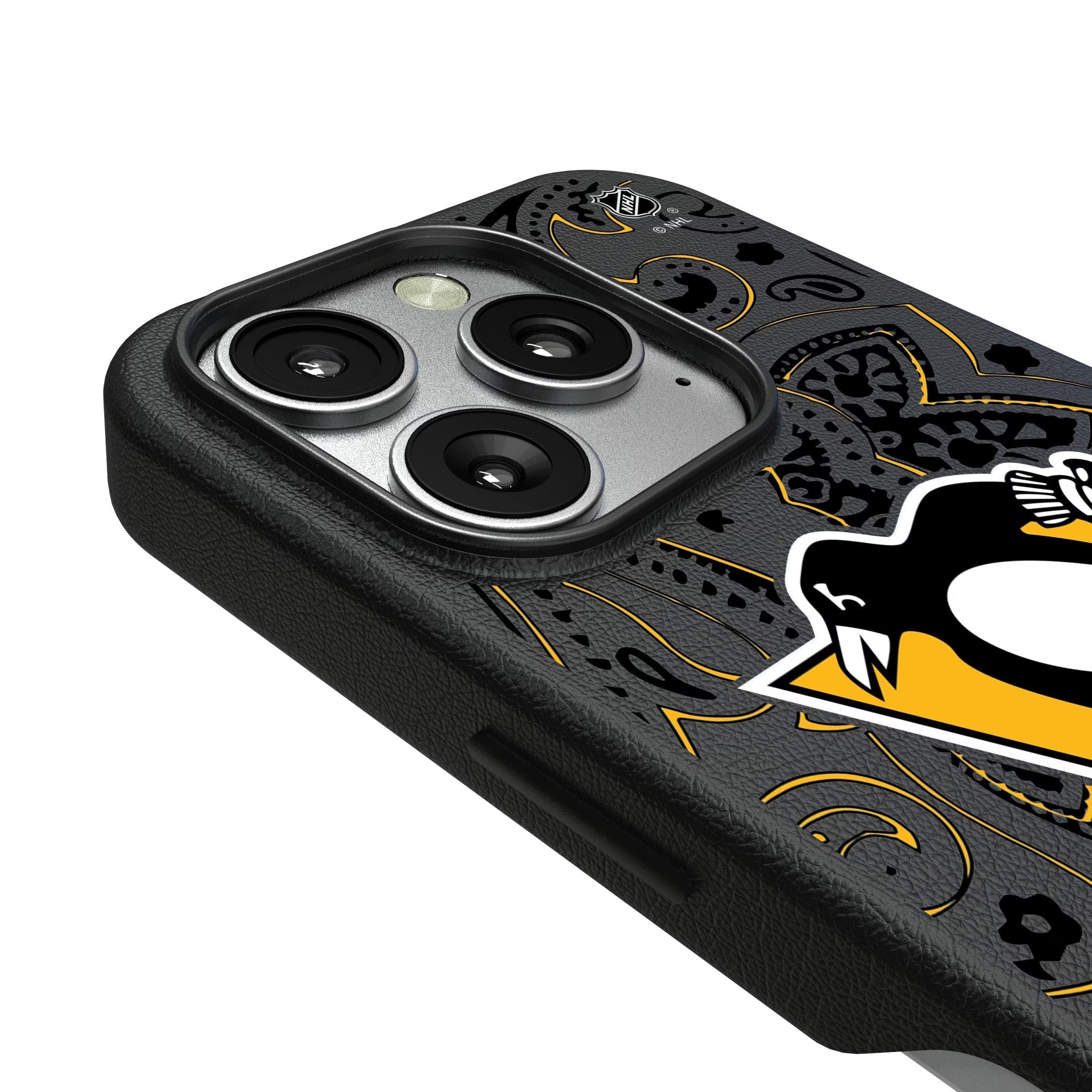 Pittsburgh Penguins Paisley MagSafe Compatible Phone Case for Apple iPhone 3