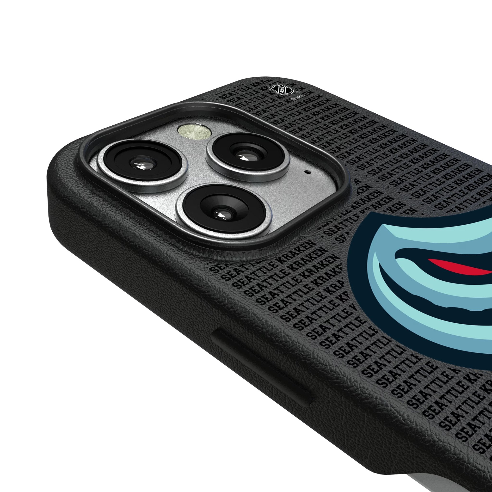 Seattle Kraken Text Backdrop MagSafe Compatible Phone Case for Apple iPhone 3