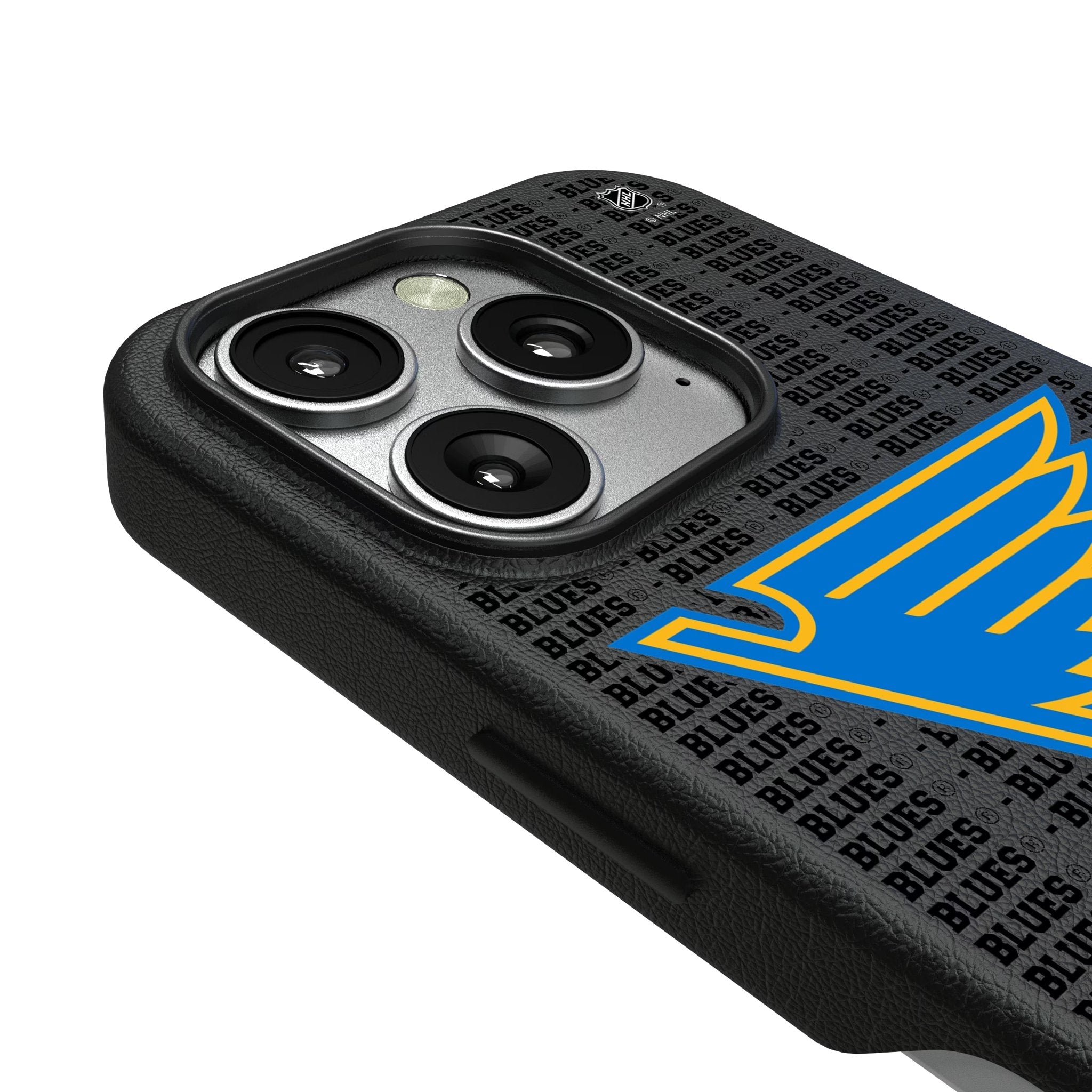 St. Louis Blues Text Backdrop MagSafe Compatible Phone Case for Apple iPhone 3