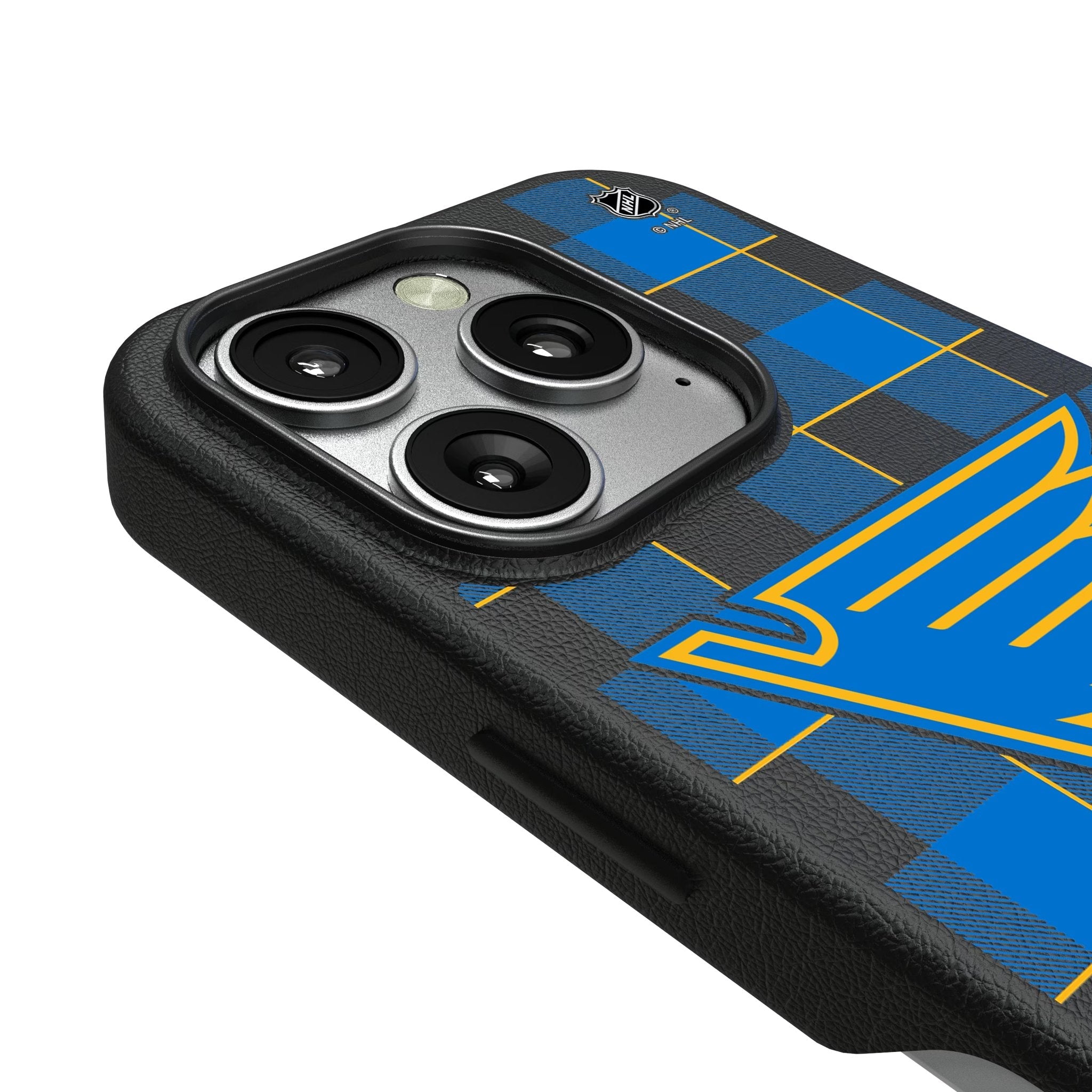 St. Louis Blues Plaid MagSafe Compatible Phone Case for Apple iPhone 3