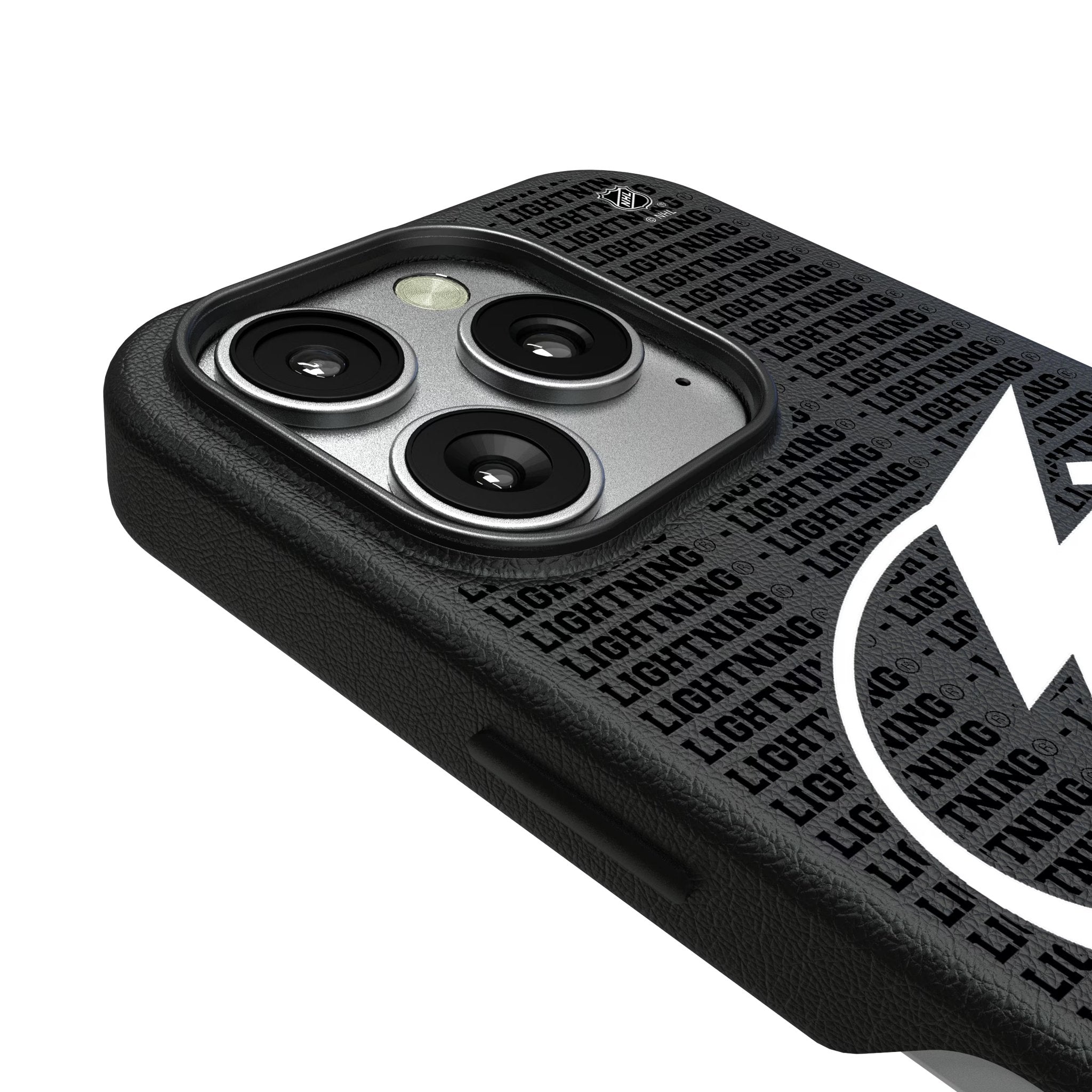 Tampa Bay Lightning Text Backdrop MagSafe Compatible Phone Case for Apple iPhone 3