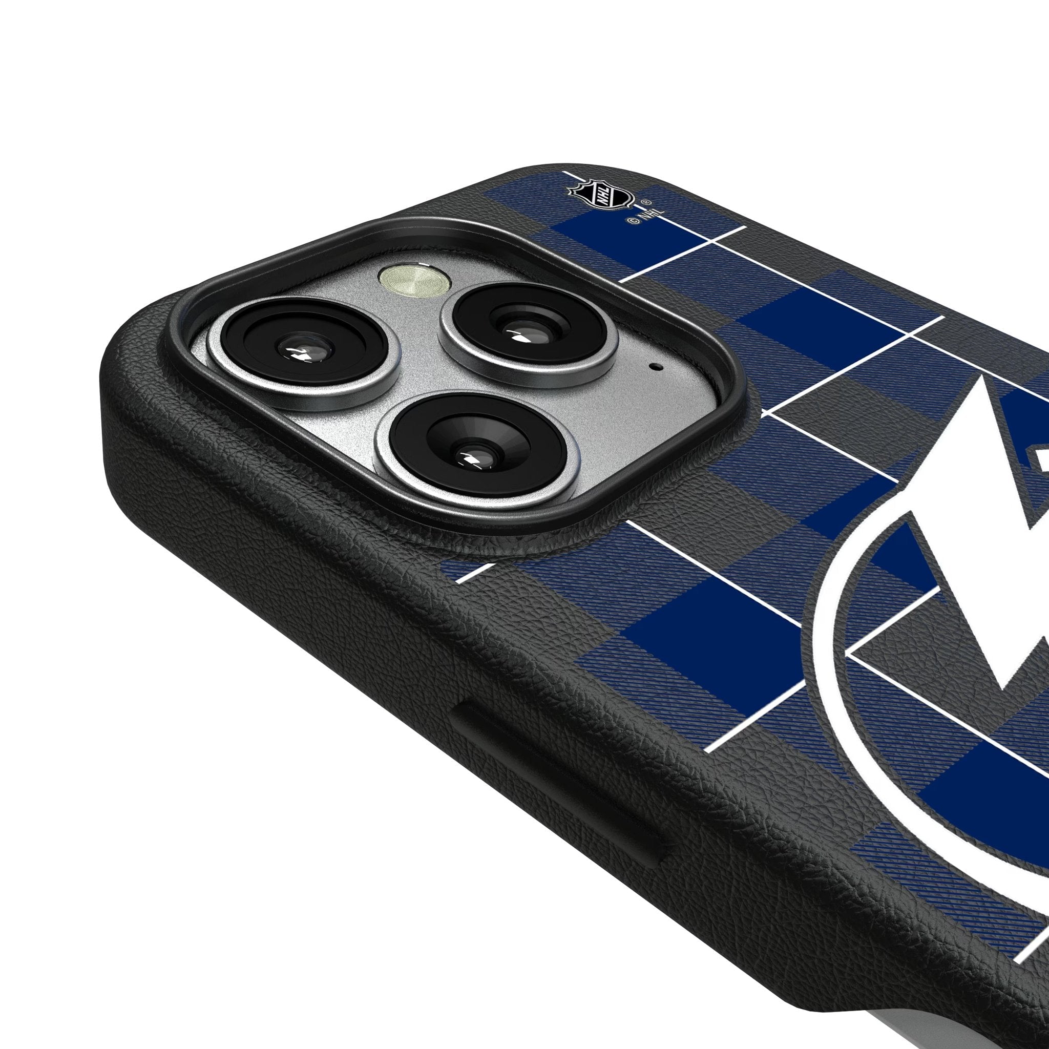 Tampa Bay Lightning Plaid MagSafe Compatible Phone Case for Apple iPhone 3