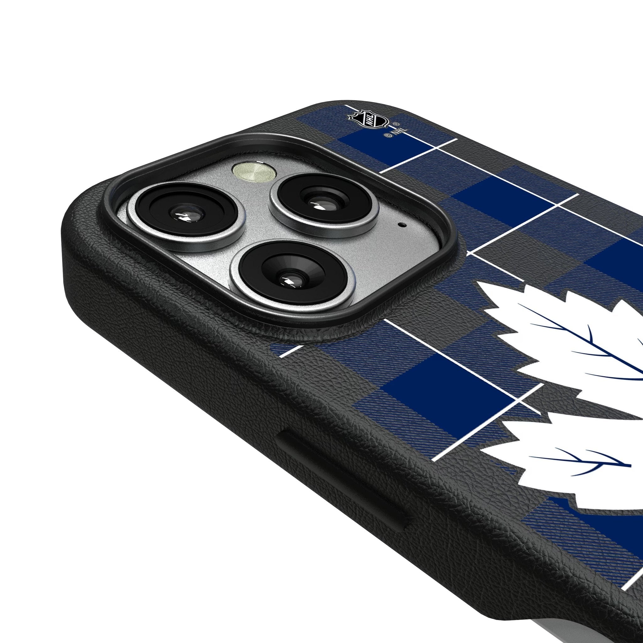 Toronto Maple Leafs Plaid MagSafe Compatible Phone Case for Apple iPhone 3