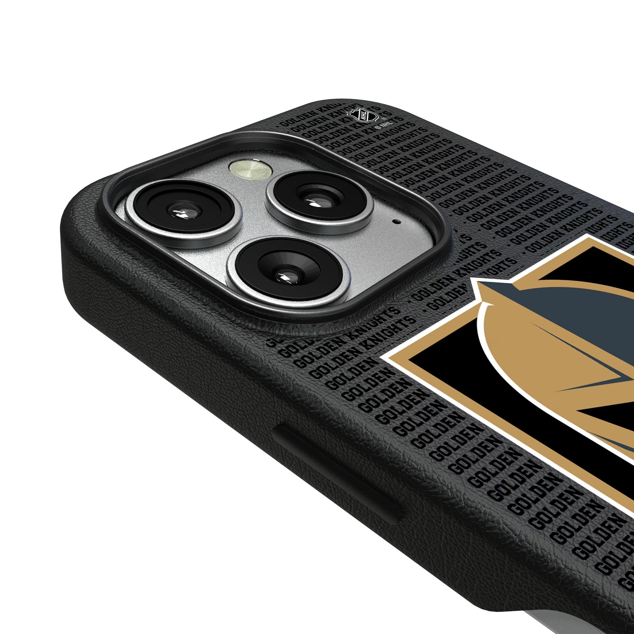Vegas Golden Knights Text Backdrop MagSafe Compatible Phone Case for Apple iPhone 3
