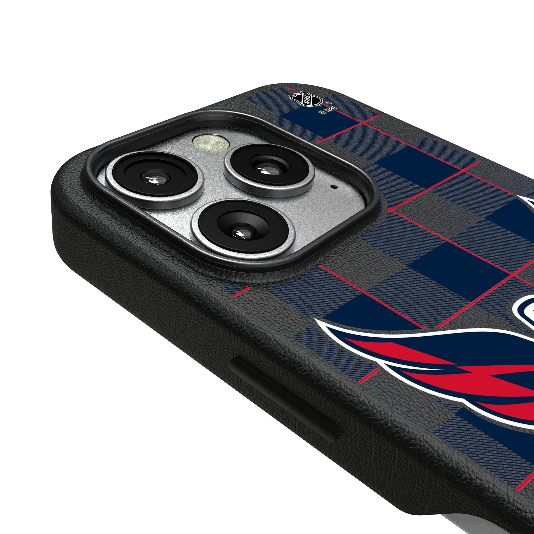Washington Capitals Plaid MagSafe Compatible Phone Case for Apple iPhone 3