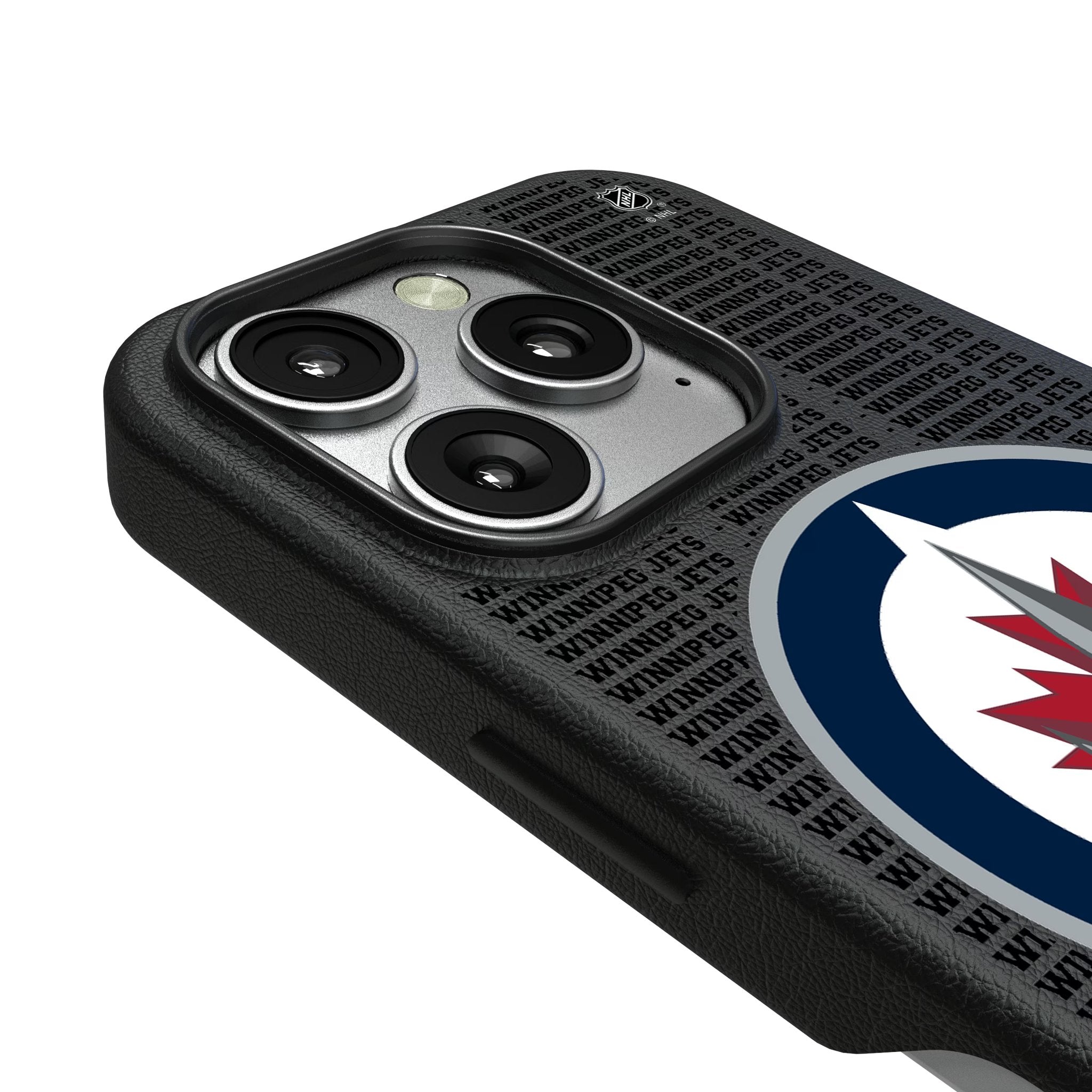 Winnipeg Jets Text Backdrop MagSafe Compatible Phone Case for Apple iPhone 3