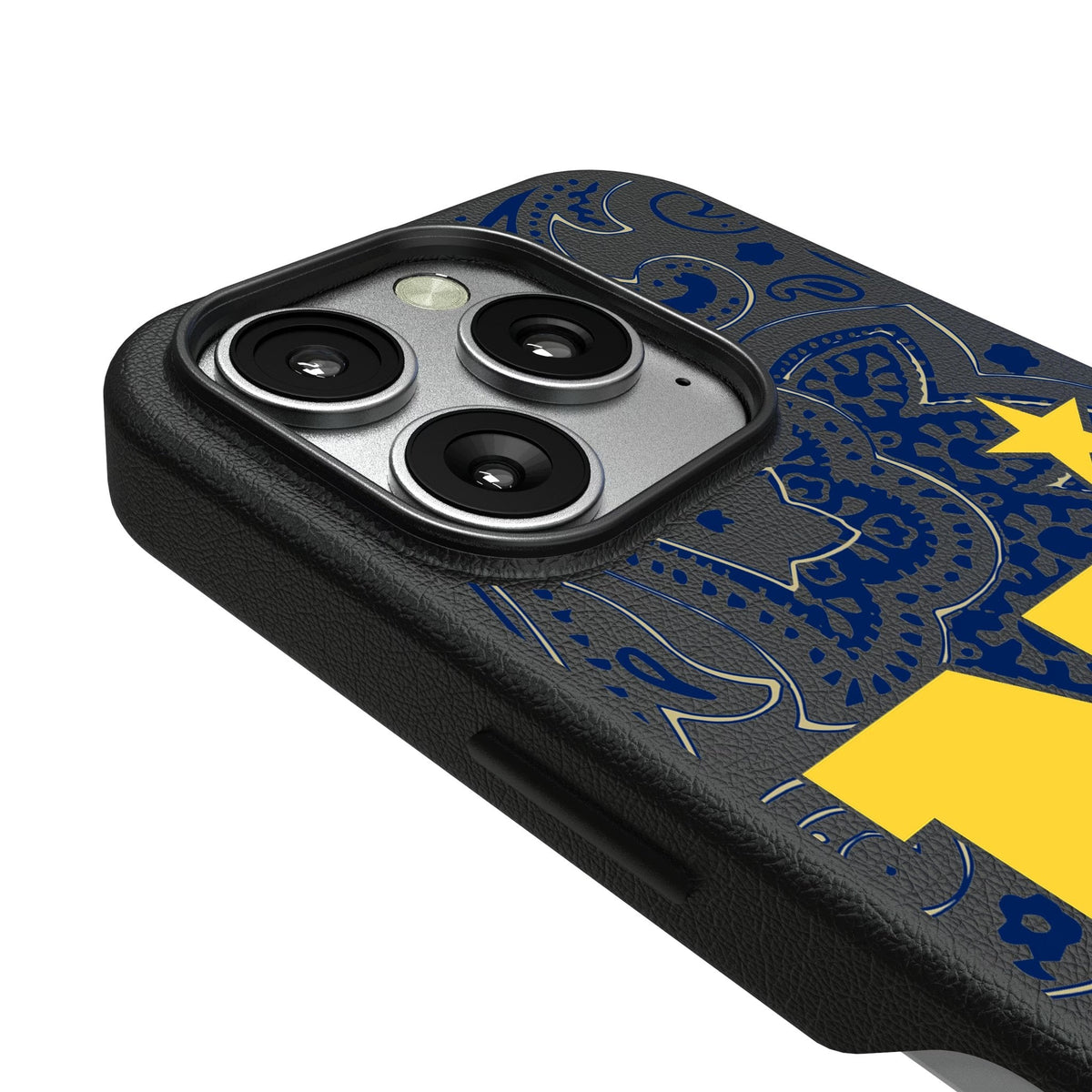United State Naval Academy Midshipmen Paisley MagSafe Compatible Phone Case for Apple iPhone 3
