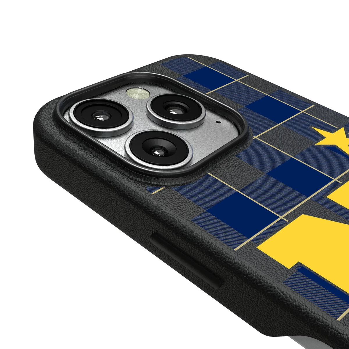United State Naval Academy Midshipmen Plaid MagSafe Compatible Phone Case for Apple iPhone 3