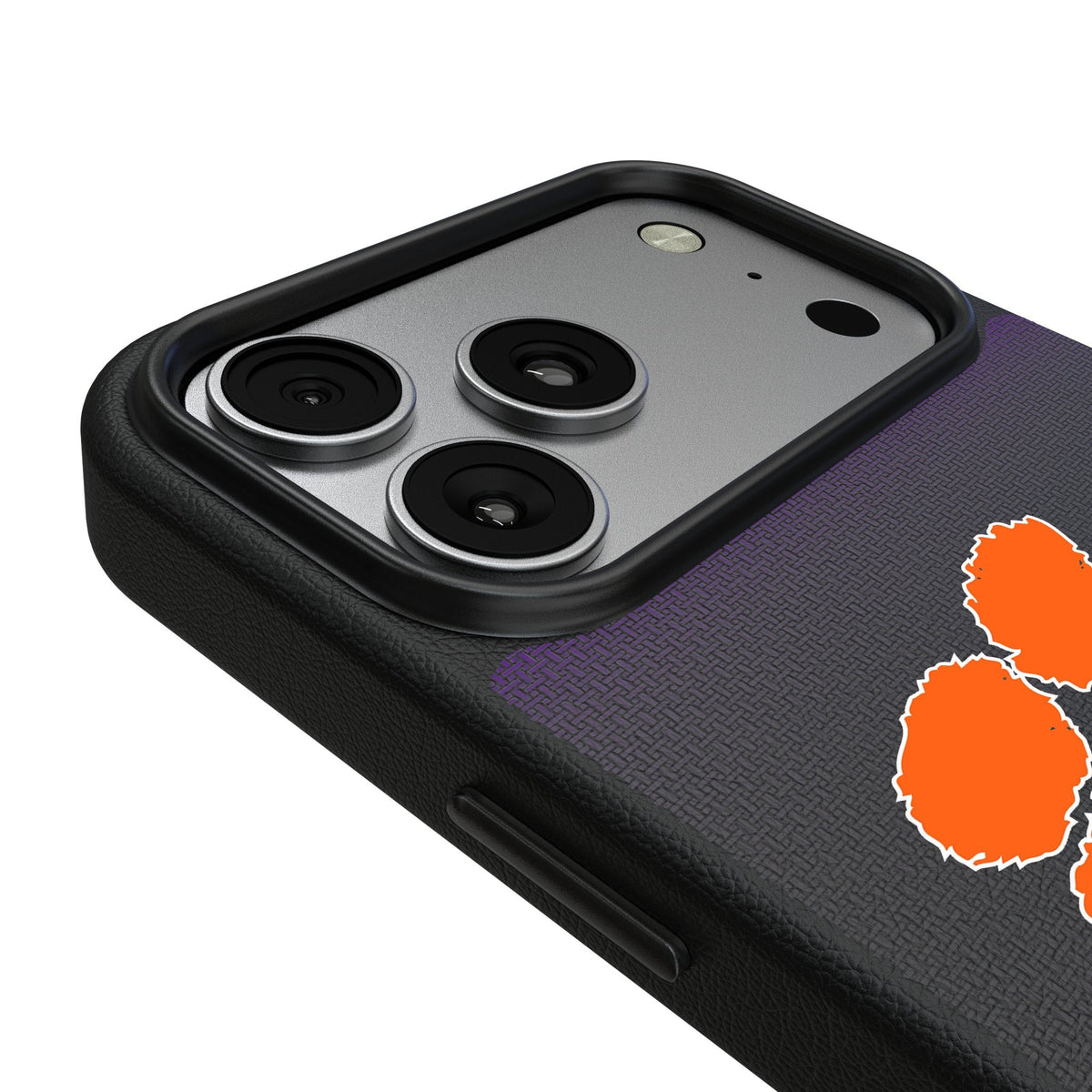 Clemson University Tigers Linen MagSafe Compatible Phone Case for Apple iPhone 17 Series 3