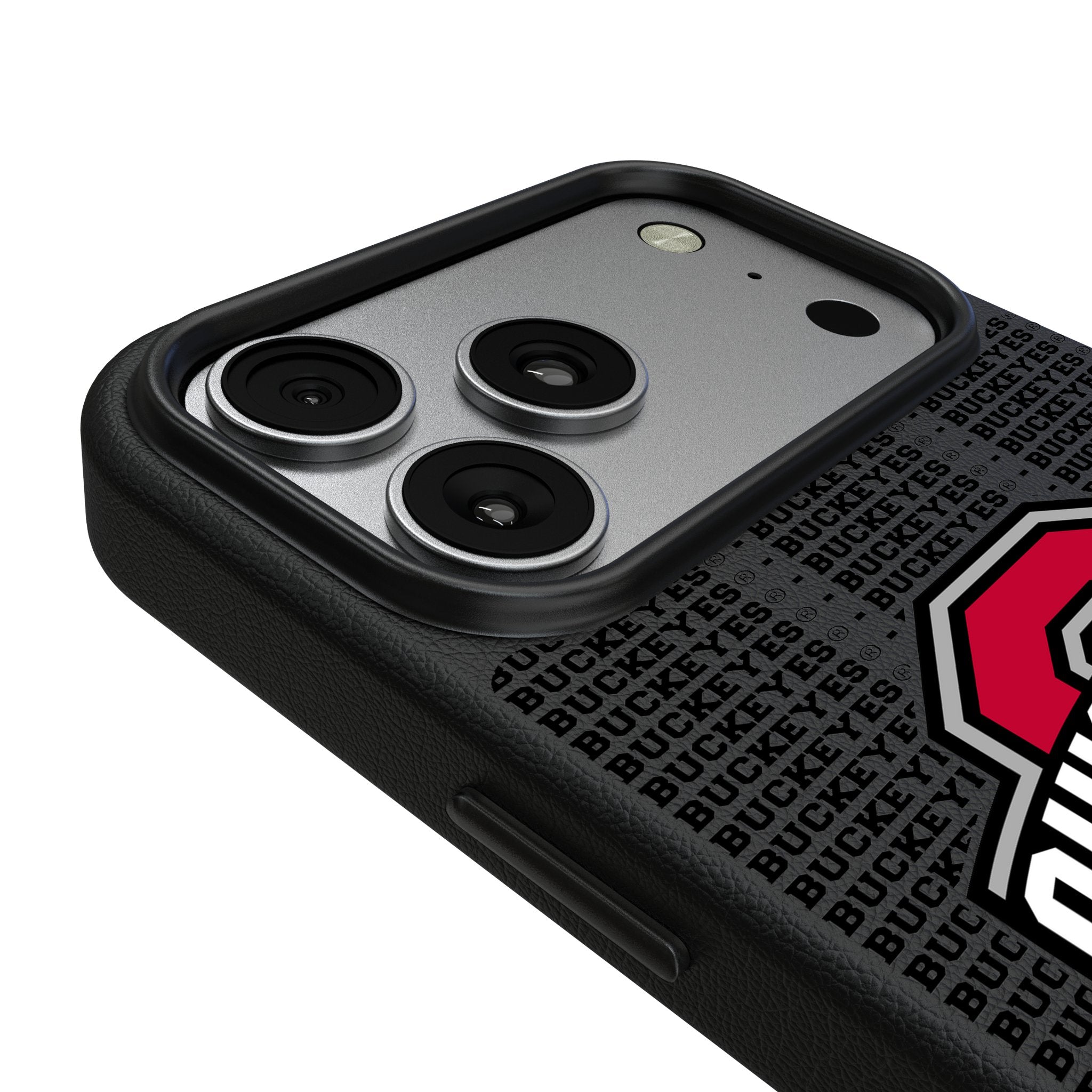 Ohio State University Buckeyes Text Backdrop MagSafe Compatible Phone Case for Apple iPhone 17 Series 3