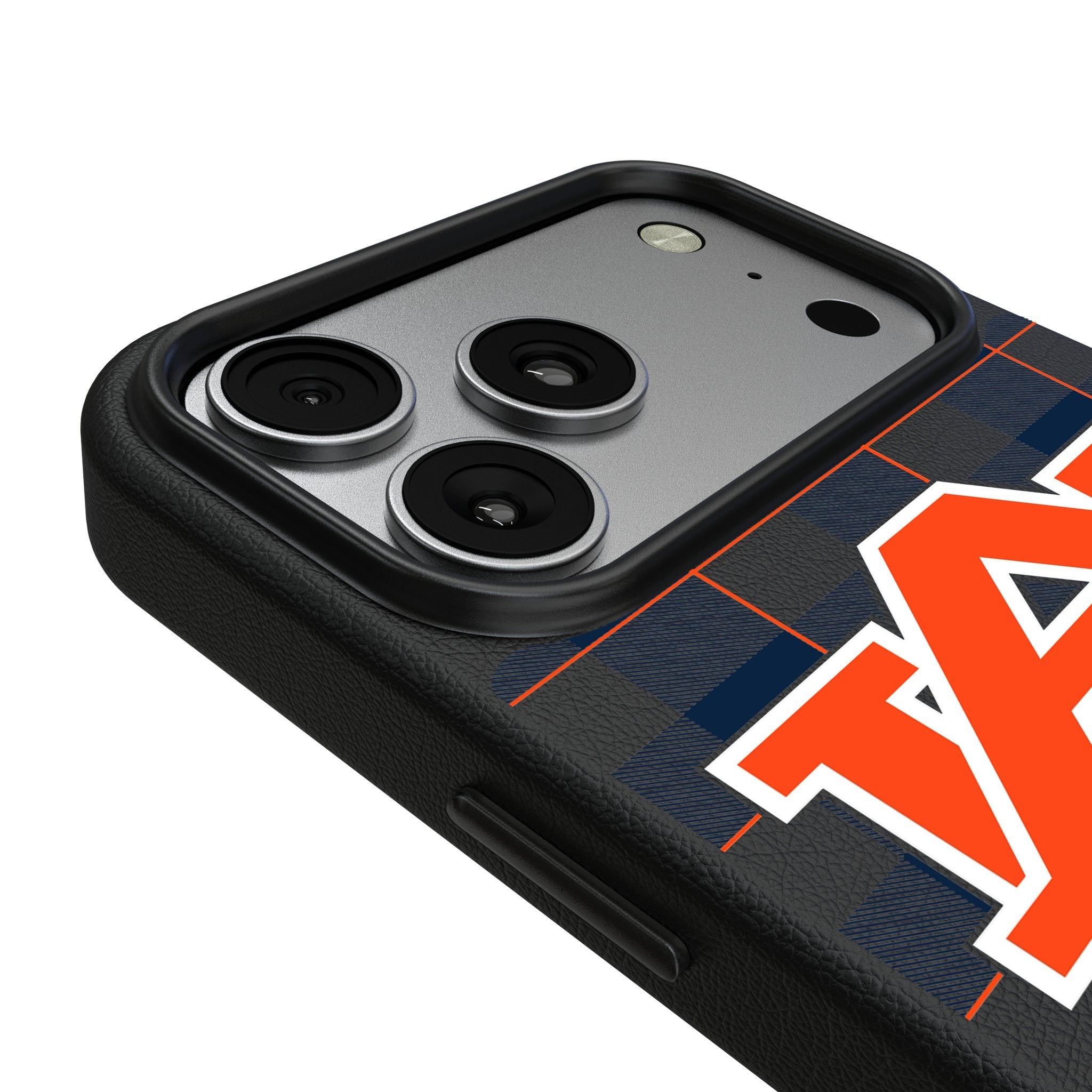 University of Auburn Tigers Plaid MagSafe Compatible Phone Case for Apple iPhone 17 Series 3