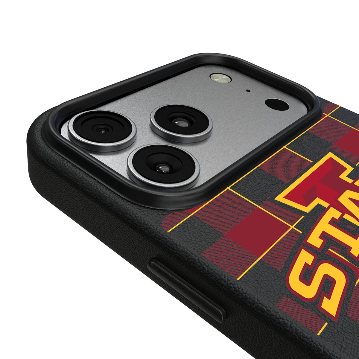 Iowa State University Cyclones Plaid MagSafe Compatible Phone Case for Apple iPhone 17 Series 3