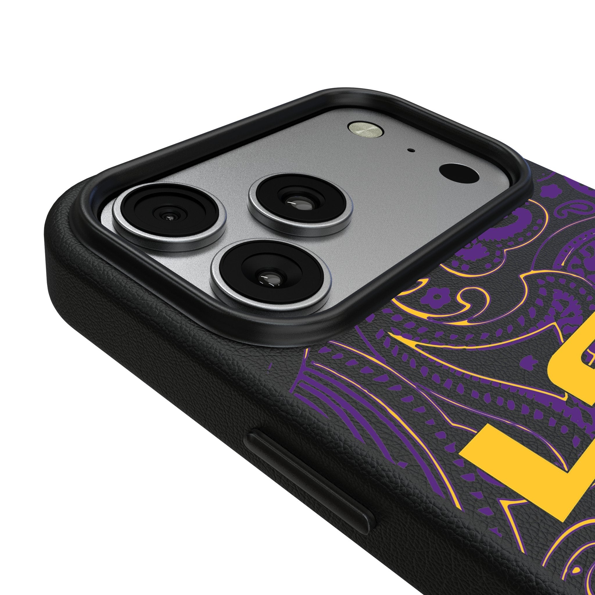 Louisiana State University Tigers Paisley MagSafe Compatible Phone Case for Apple iPhone 17 Series 3