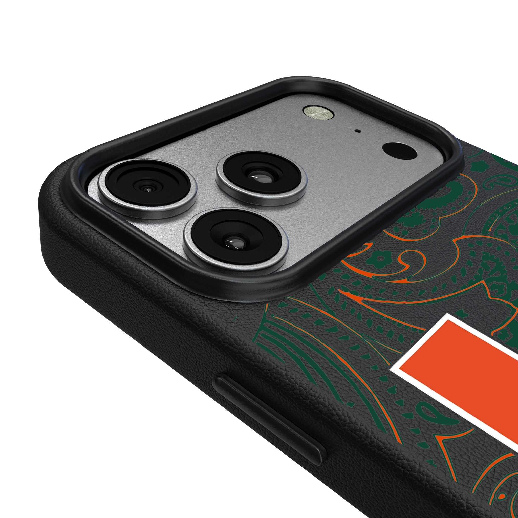 University of Miami Hurricanes Paisley MagSafe Compatible Phone Case for Apple iPhone 17 Series 3