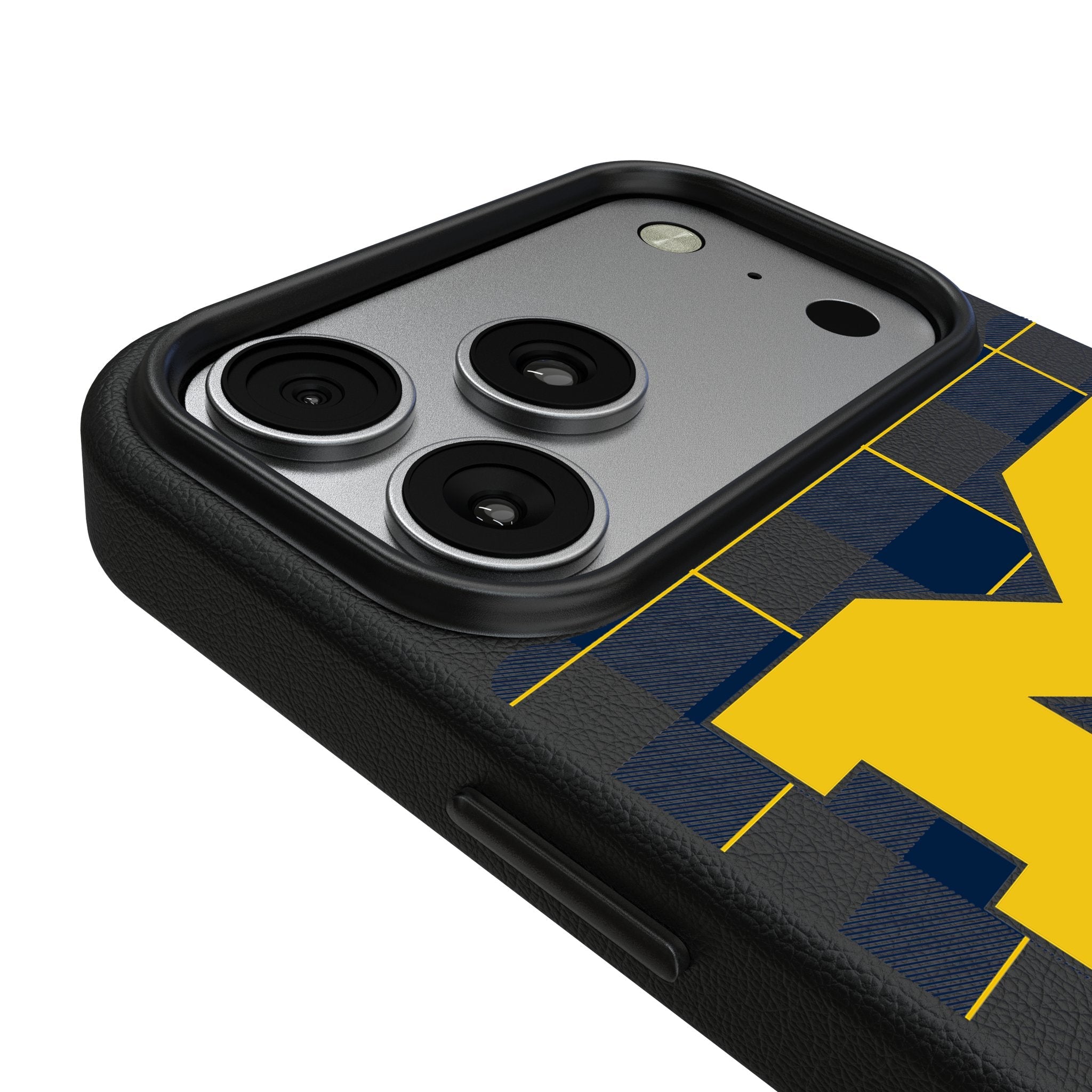 University of Michigan Wolverines Plaid MagSafe Compatible Phone Case for Apple iPhone 17 Series 3