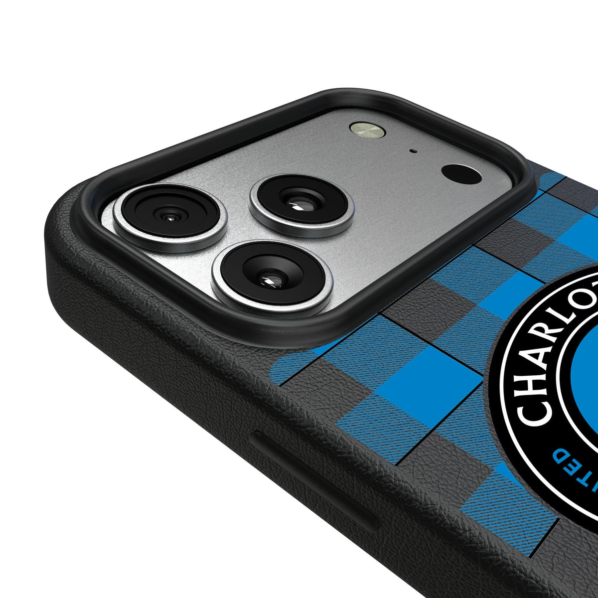 Charlotte FC Plaid MagSafe Compatible Phone Case for Apple iPhone 17 Series 6