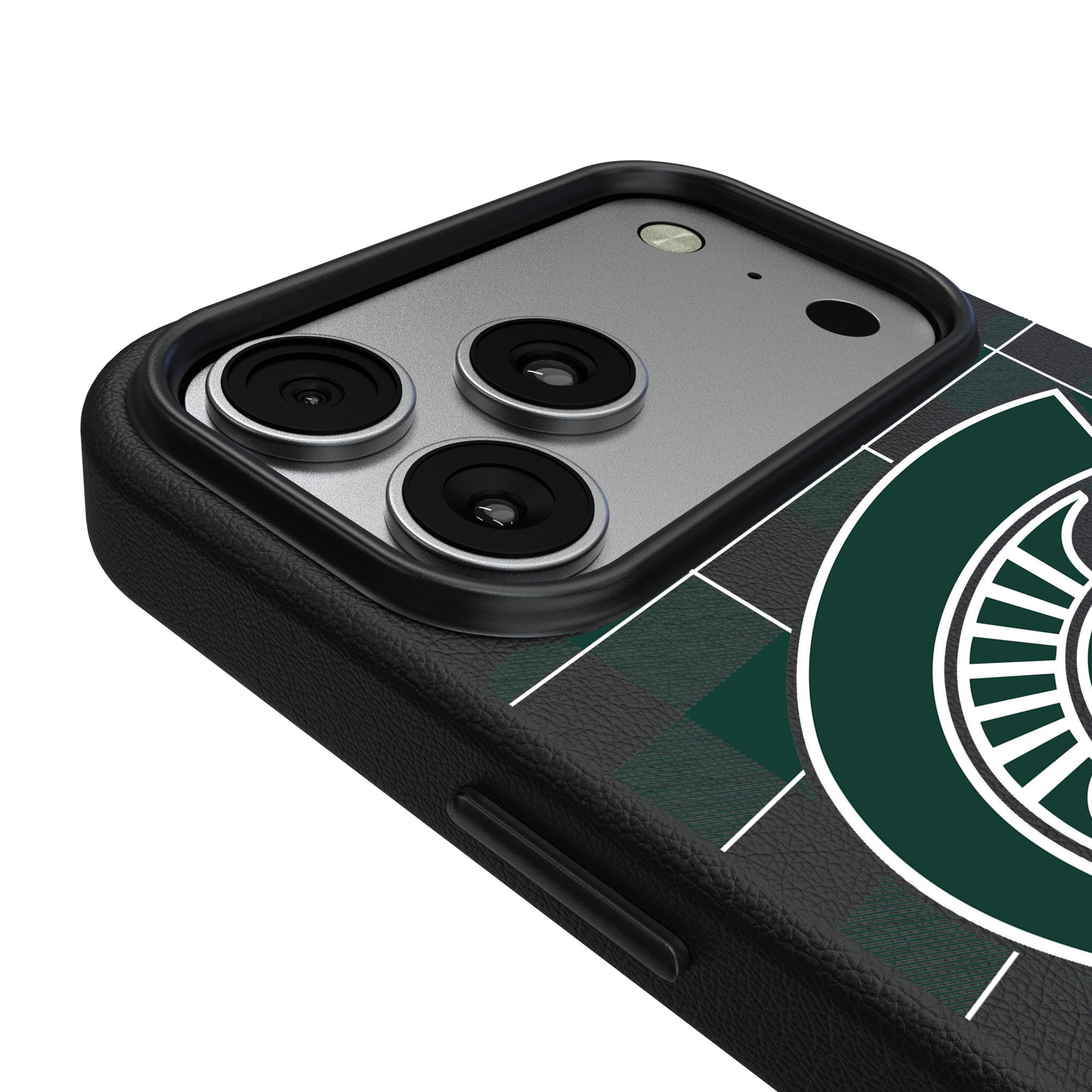 Michigan State University Spartans Plaid MagSafe Compatible Phone Case for Apple iPhone 17 Series 3