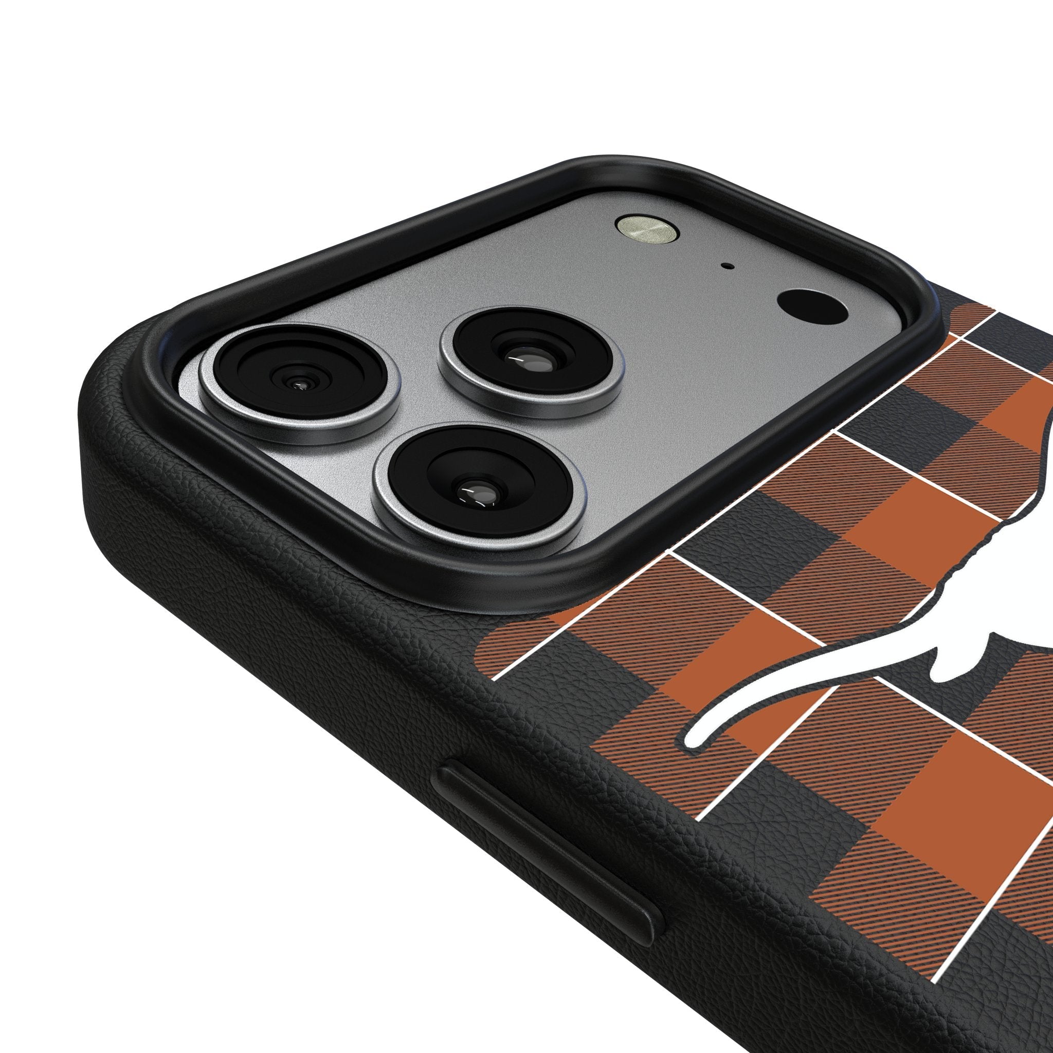 University of Texas Longhorns Plaid MagSafe Compatible Phone Case for Apple iPhone 17 Series 3