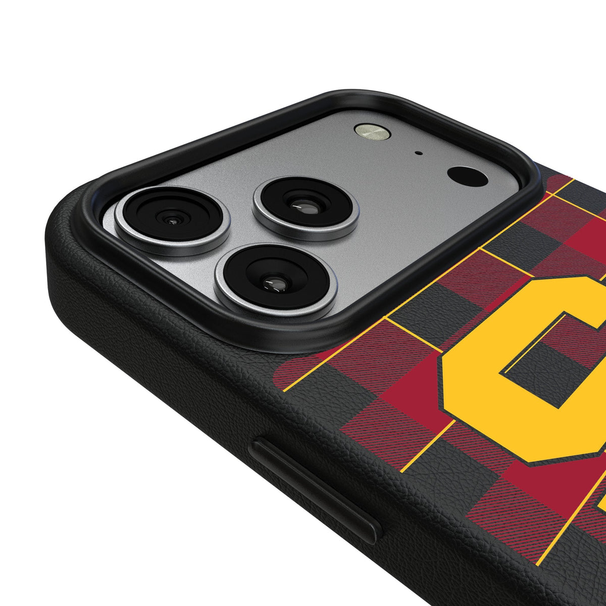 University of Southern California Trojans Plaid MagSafe Compatible Phone Case for Apple iPhone 17 Series 3
