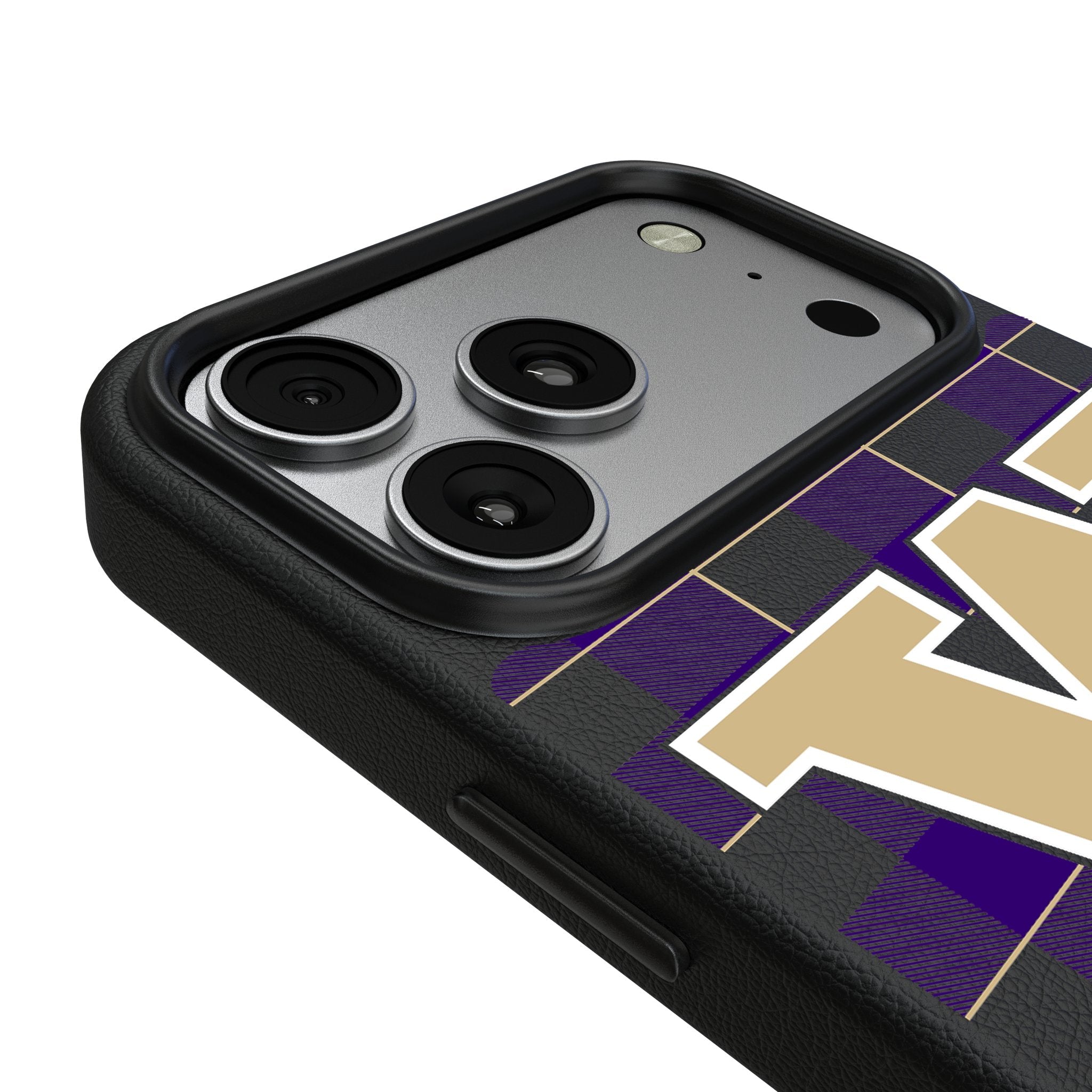 University of Washington Huskies Plaid MagSafe Compatible Phone Case for Apple iPhone 17 Series 3