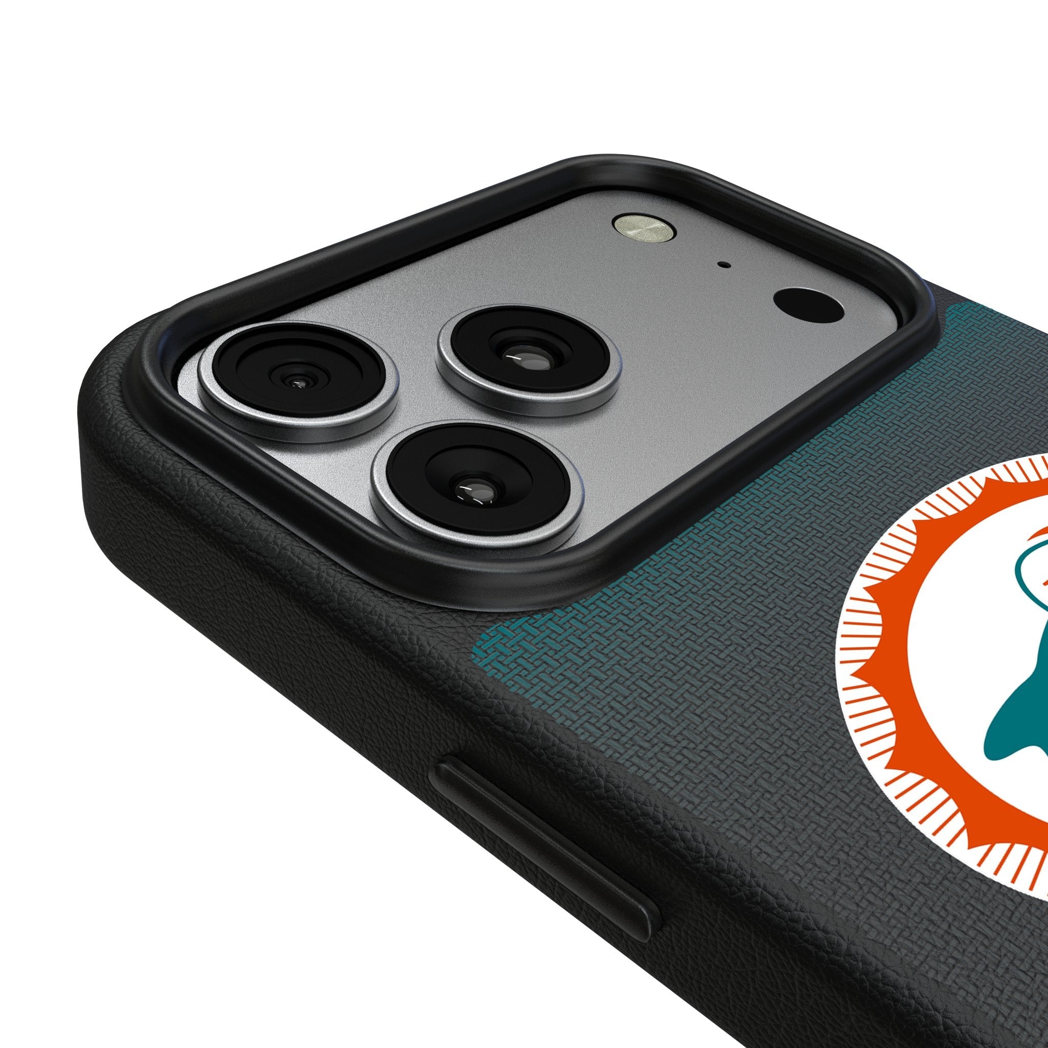 Miami Dolphins 1966-1973 Historic Collection Linen MagSafe Compatible Phone Case for Apple iPhone 17 Series 3