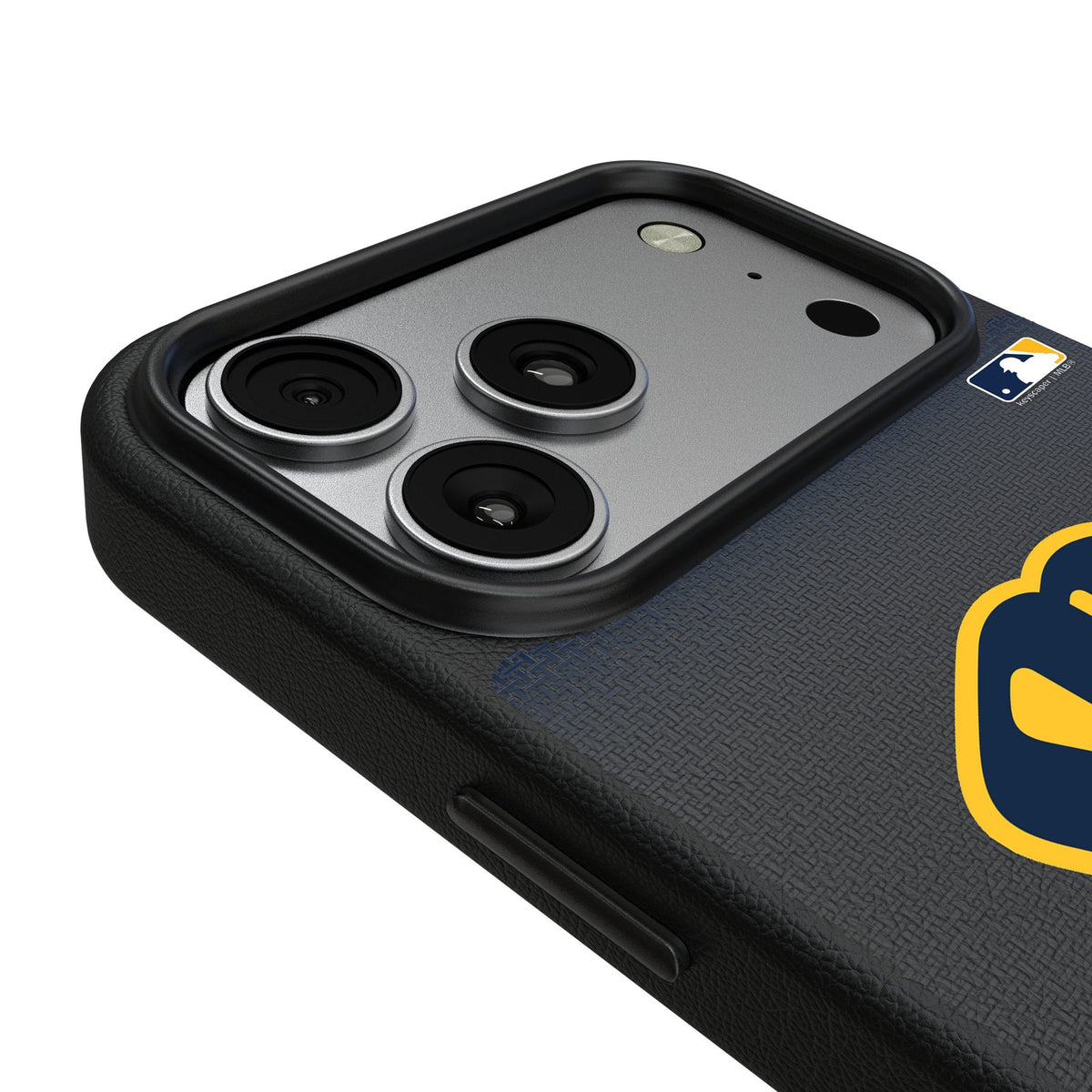 Milwaukee Brewers Linen MagSafe Compatible Phone Case for Apple iPhone 17 Series 3